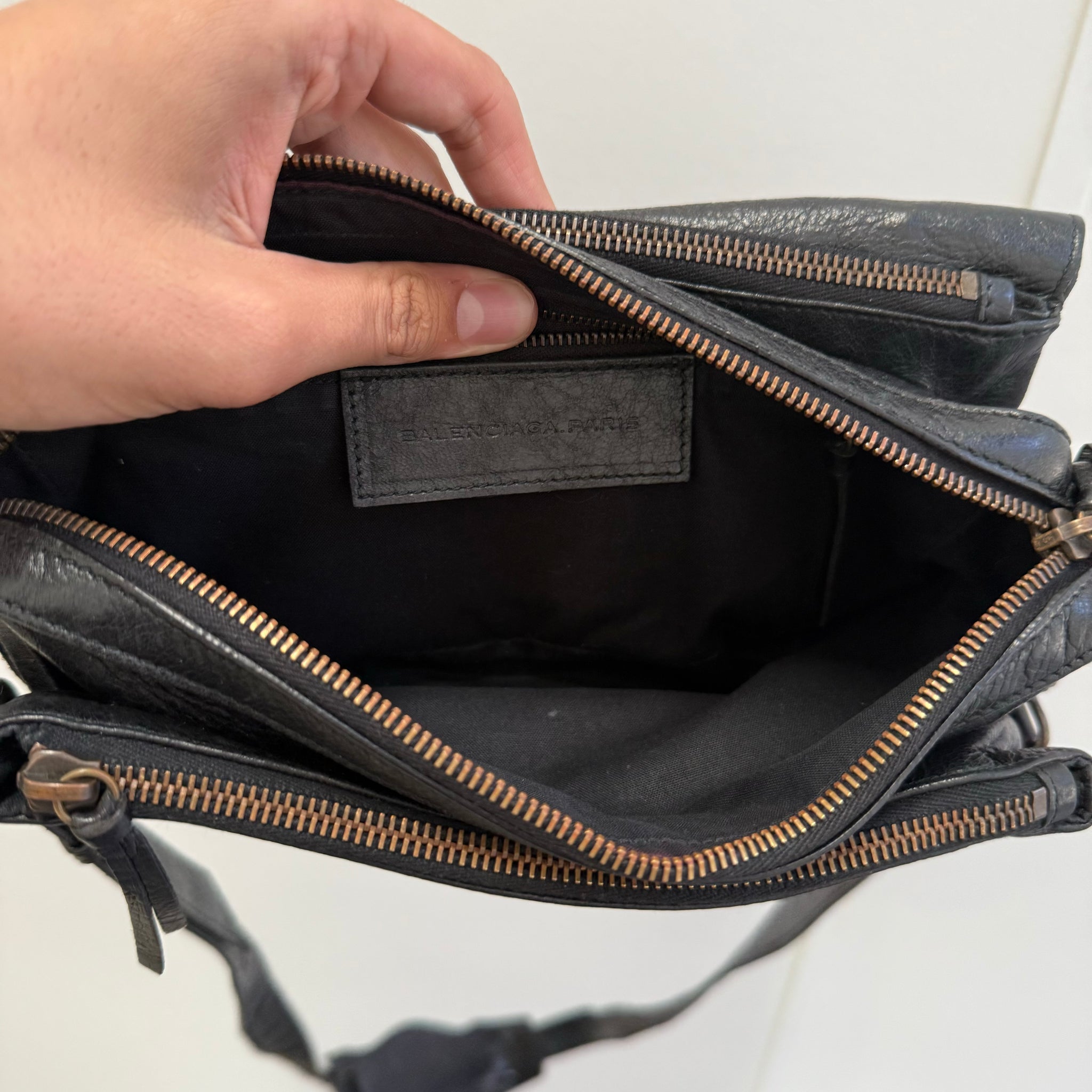 Balenciaga Agneau Classic Hardware Tool Kit Crossbody