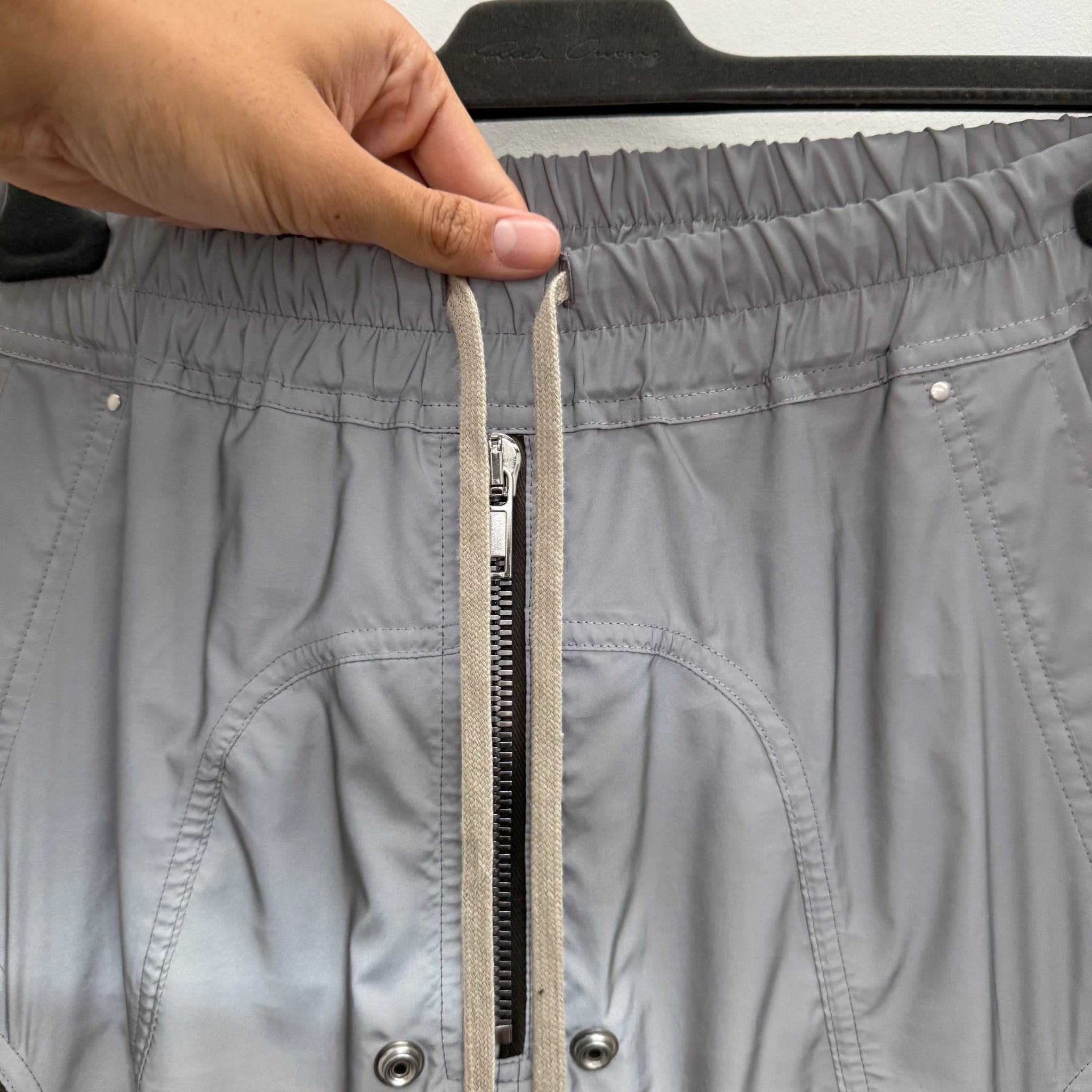 Rick Owens FW22 Reflective Bauhaus Grey Pant (Size 50)