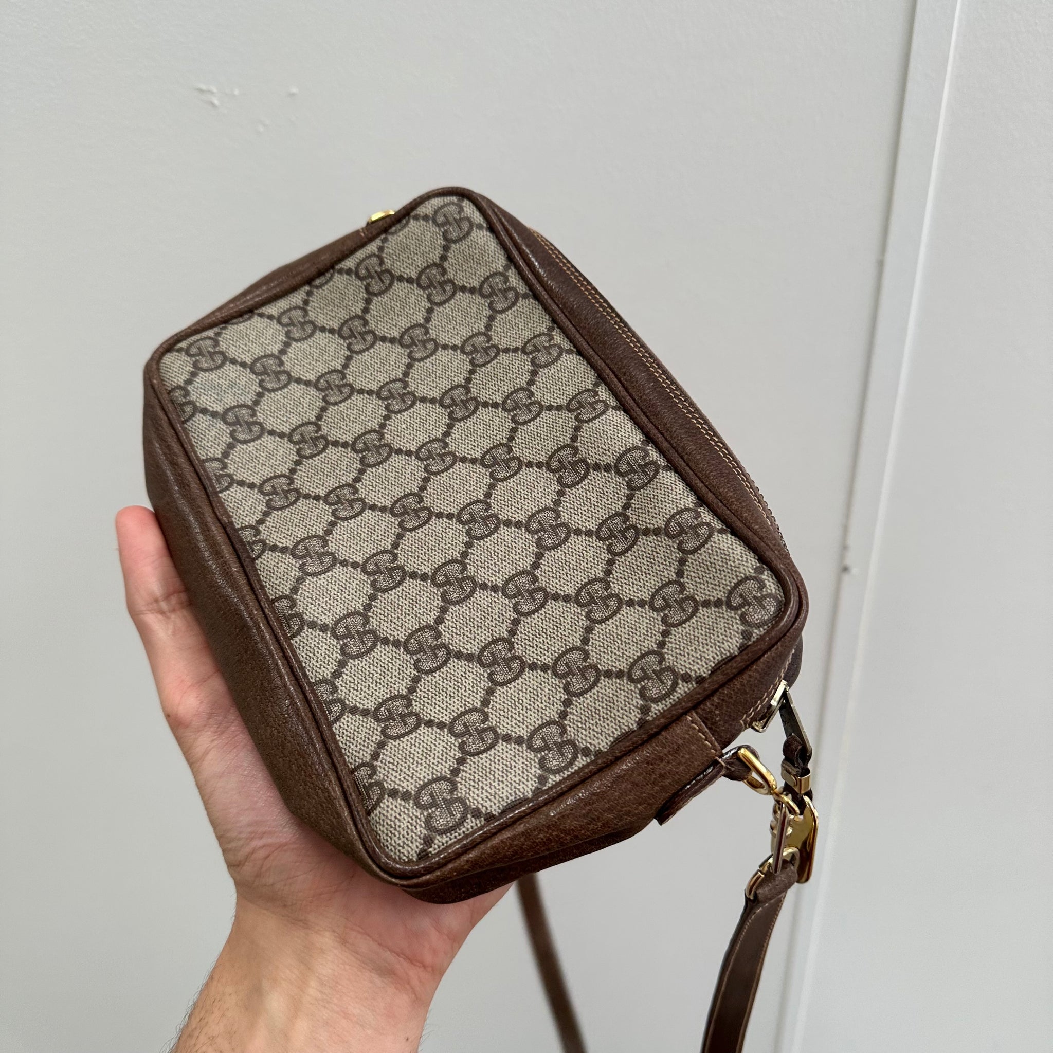 Gucci GG Monogram PVC Supreme Shoulder Bag