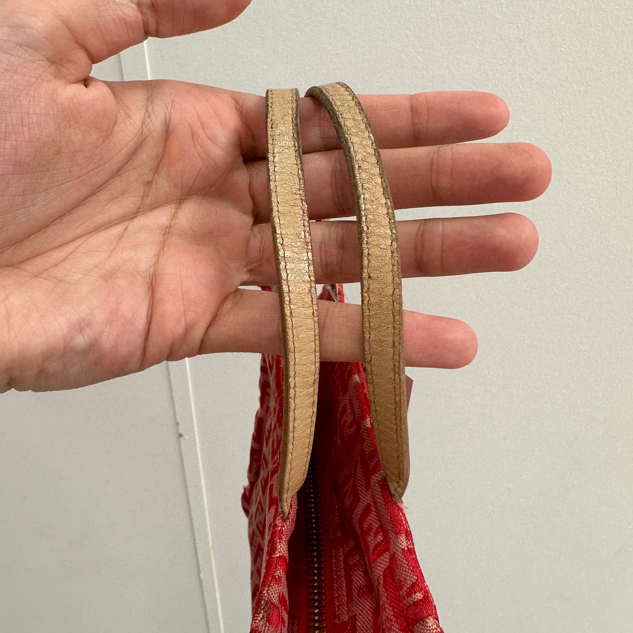 Fendi Mini Red Canvas Bag