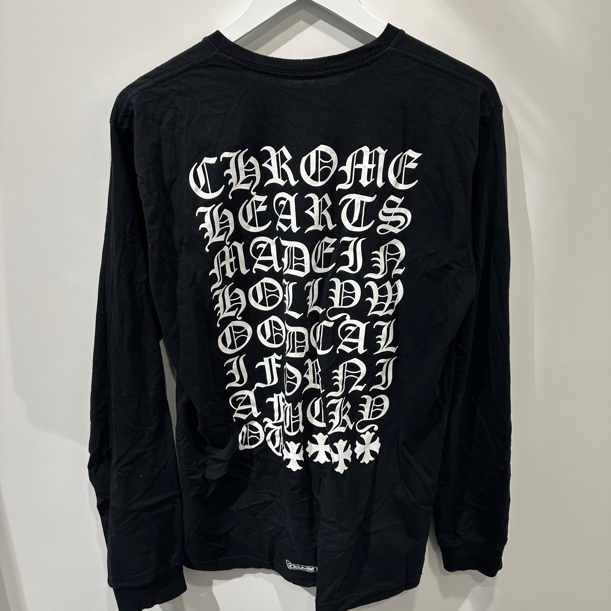 Chrome Hearts Hollywood Longsleeve T Shirt Black (Size L)