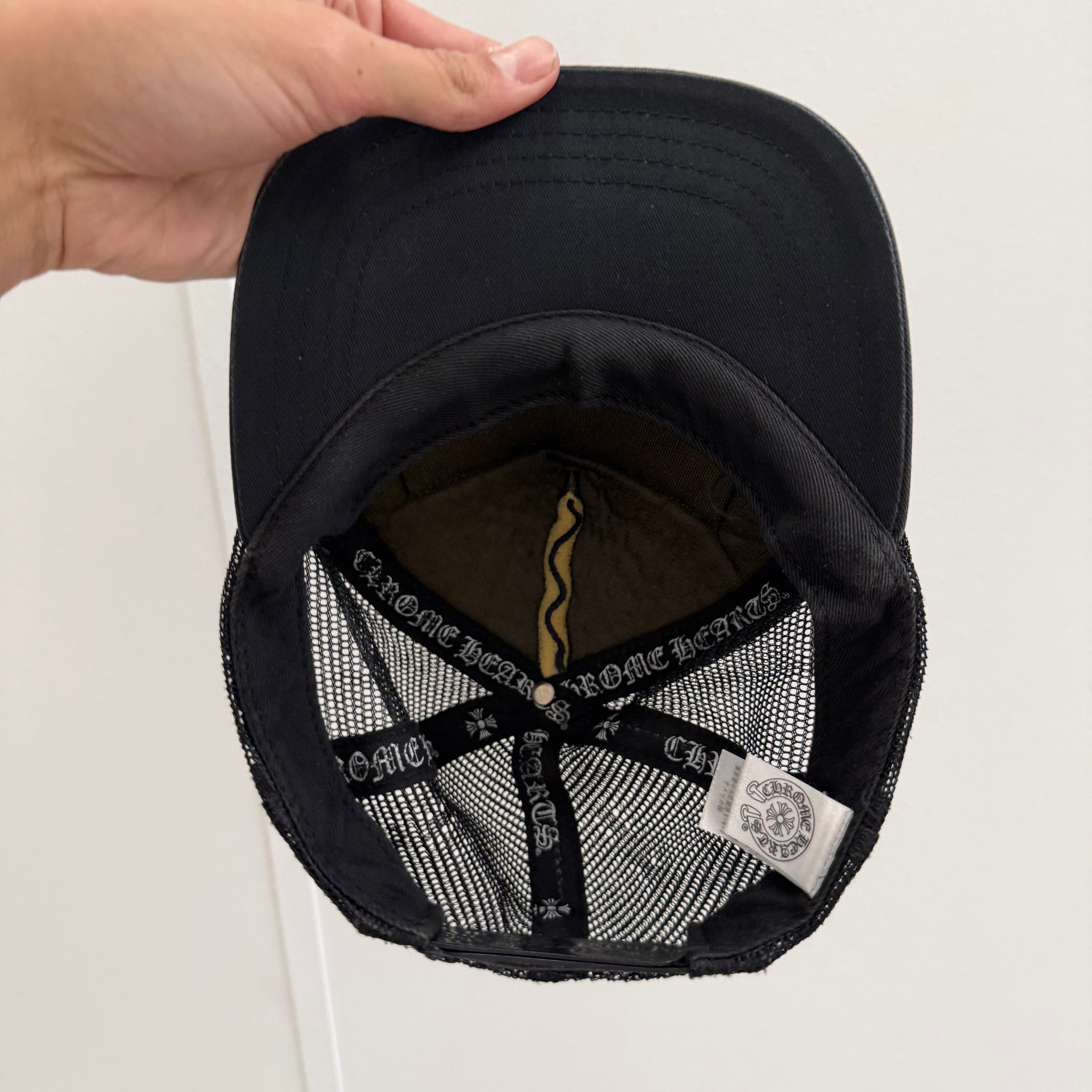 Chrome Hearts CH Hollywood Trucker Hat Black/Black