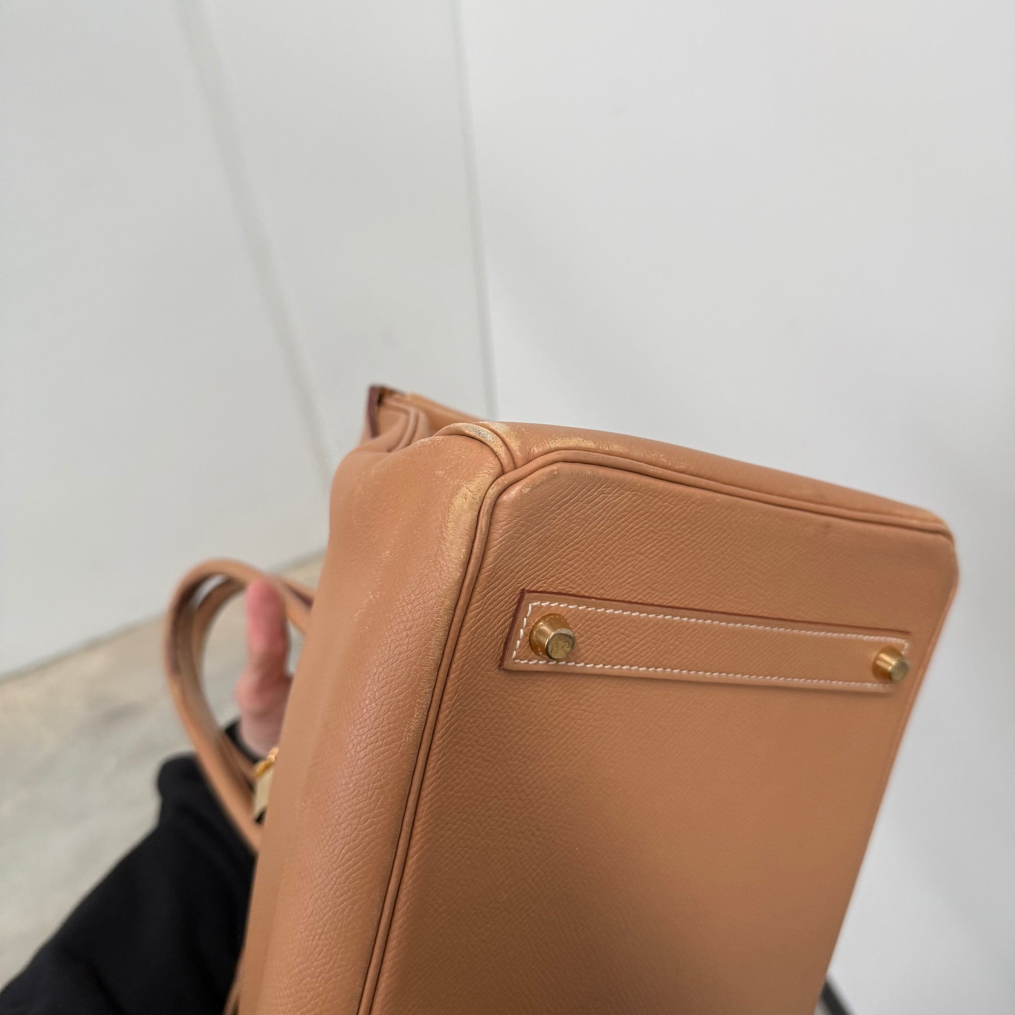 Hermes Birkin 35 Brown Leather Hand Bag