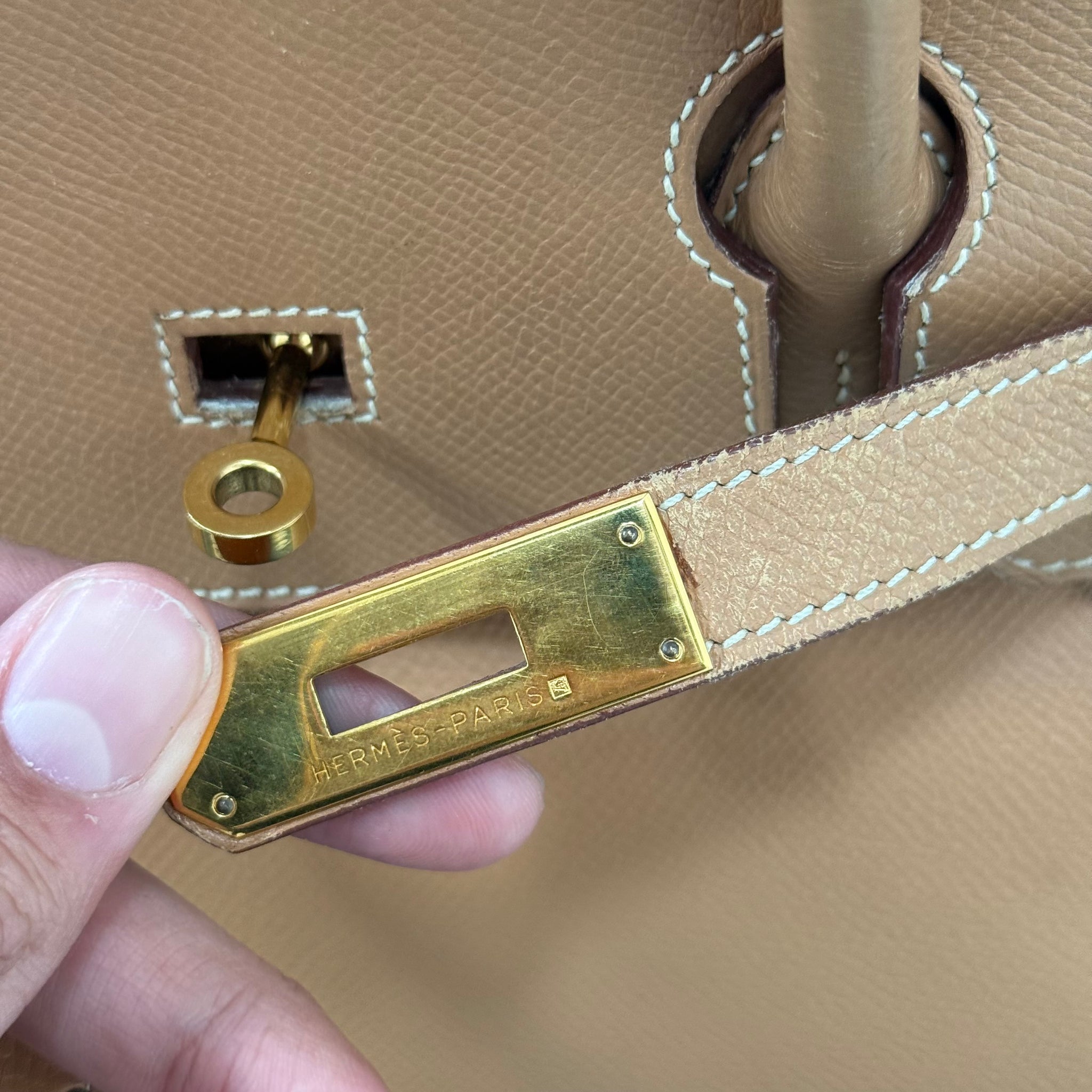 Hermes Birkin 35 Brown Leather Hand Bag