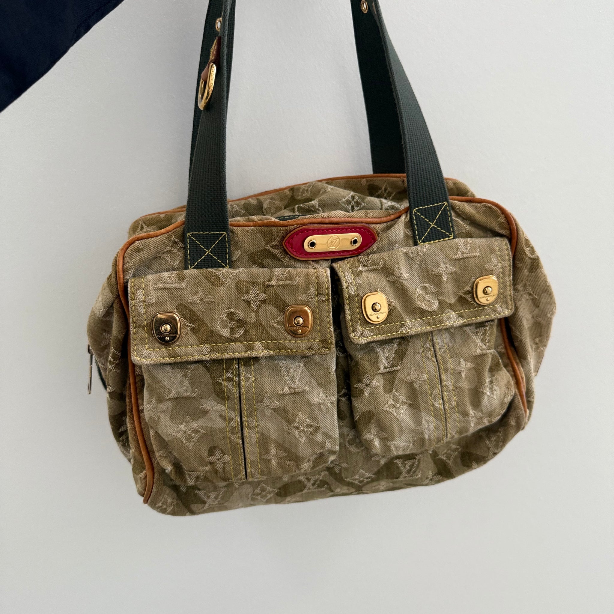 Louis Vuitton Takashi Murakami Denim Monogramouflage Jasmine Shoulder Bag
