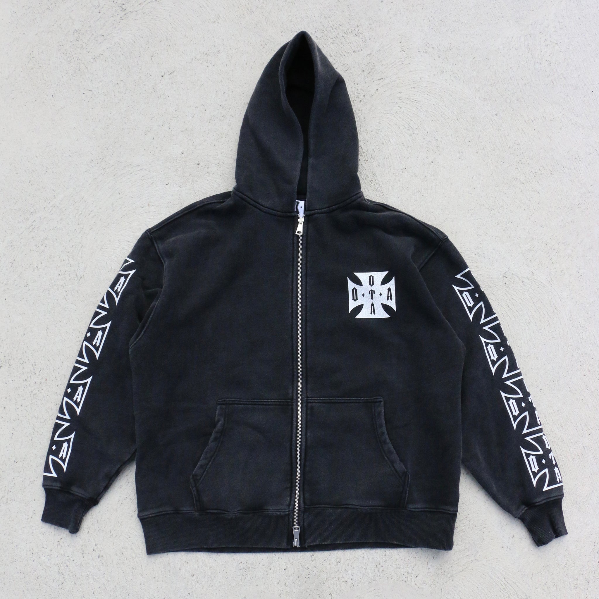 On The Arm Choppa Zip Up Hoodie Black
