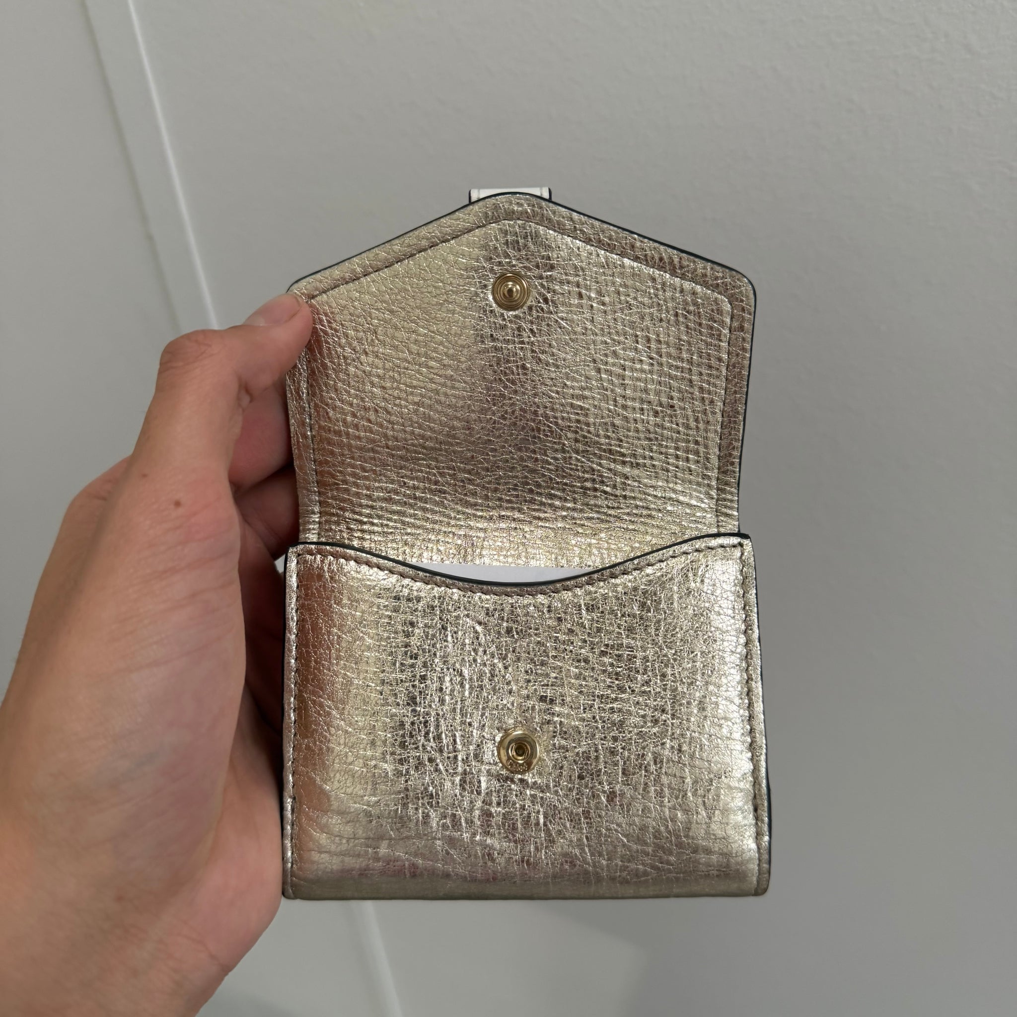 Chloe Mini Aby Metallic Gold Wallet