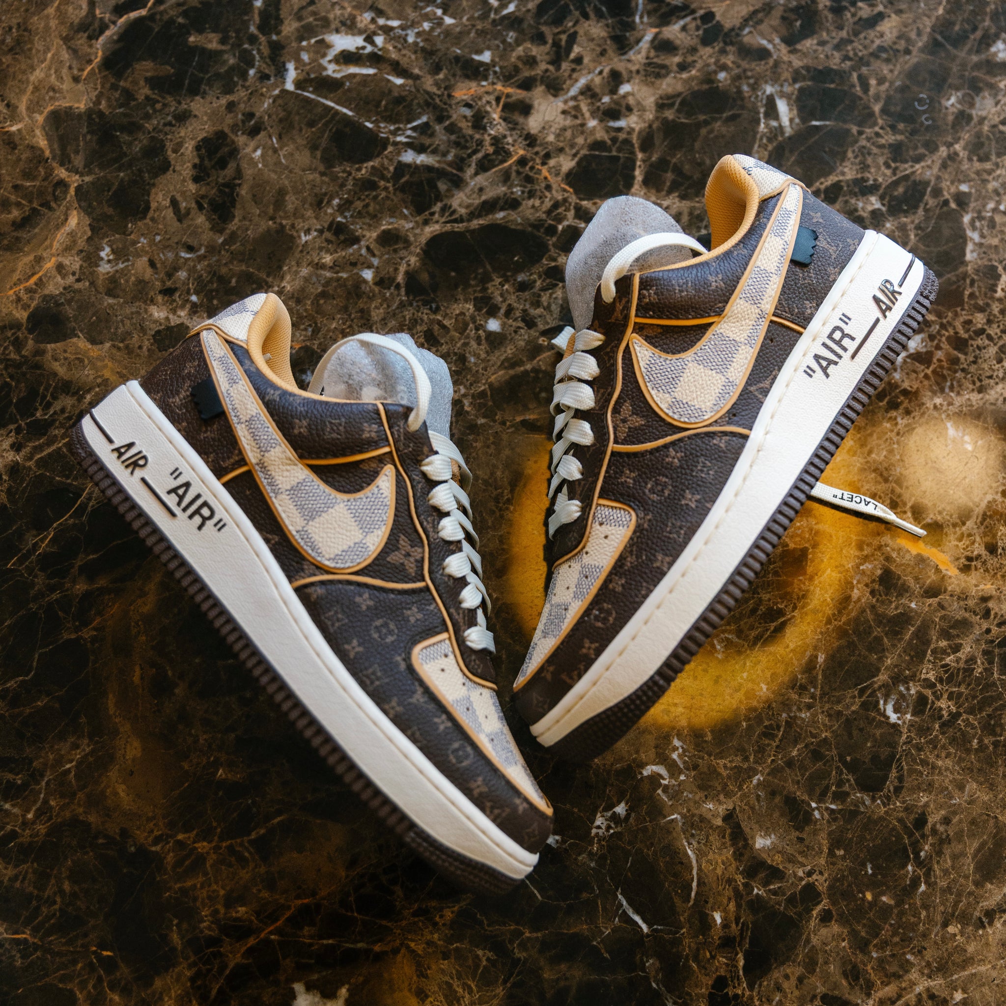 Louis Vuitton Air Force 1 Low Monogram Brown Damier Azur US6.5 (Edition of 200)
