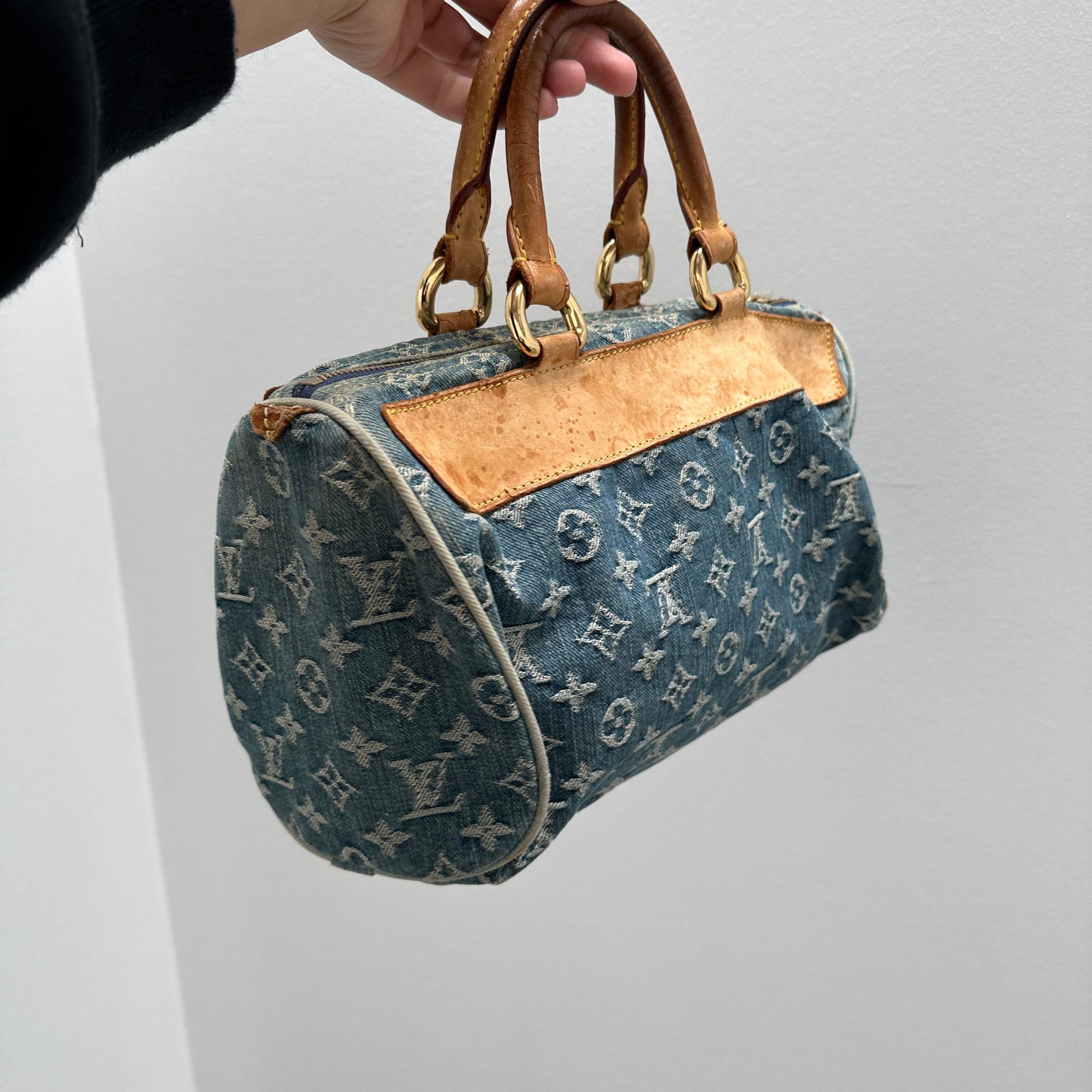 Louis Vuitton Monogram Denim Neo Speedy Blue