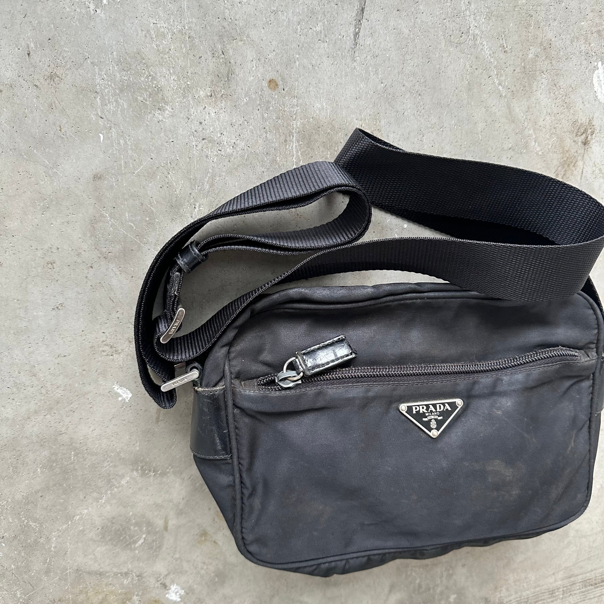 Prada Black Messenger/Crossbody Bag