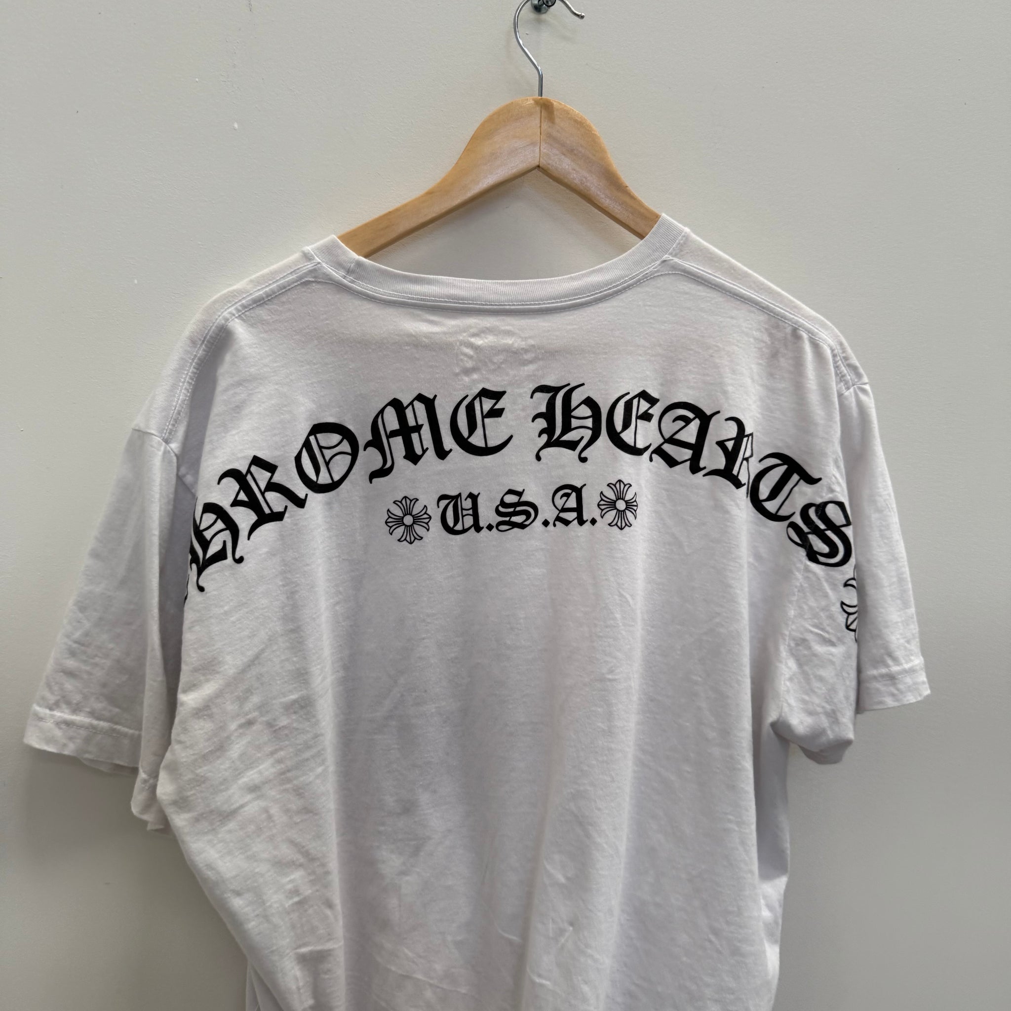 Chrome Hearts Horse Shoe Logo Pocket T-shirt (Size XL)