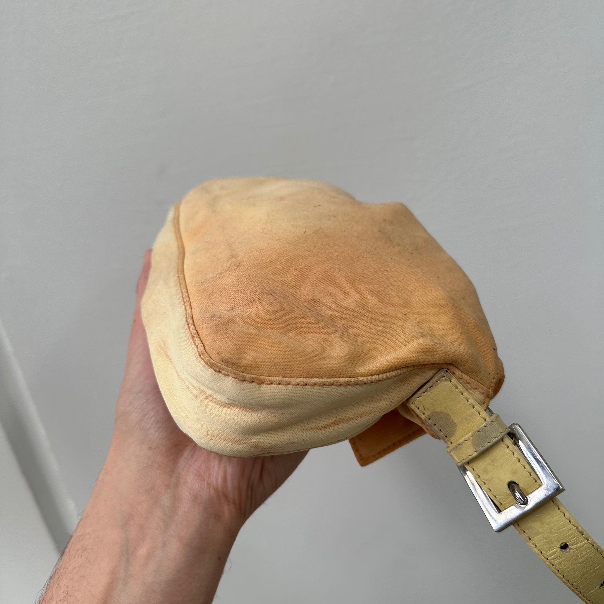 Fendi Baguette Yellow Shoulder Bag