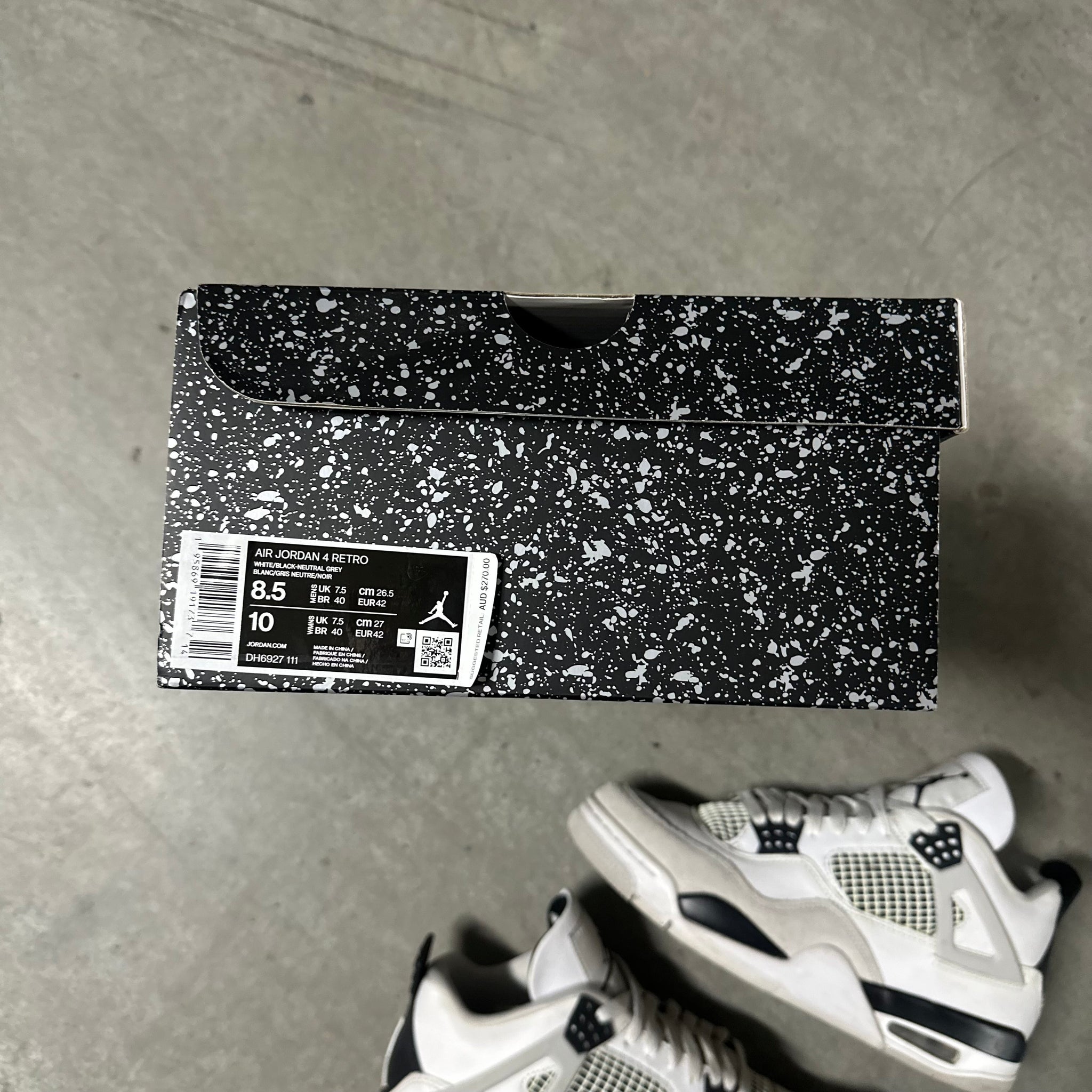 Nike Jordan 4 Military Black US8.5