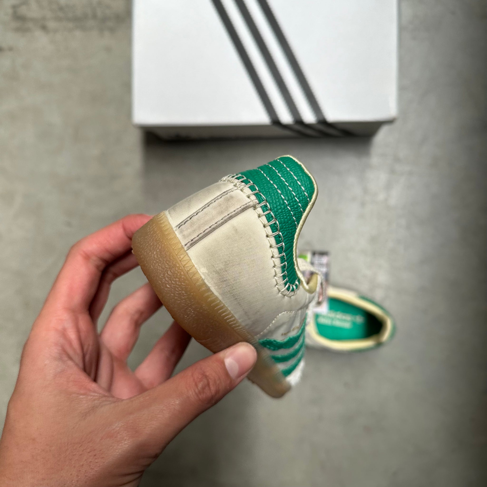Adidas Samba Wales Bonner Cream Green US4