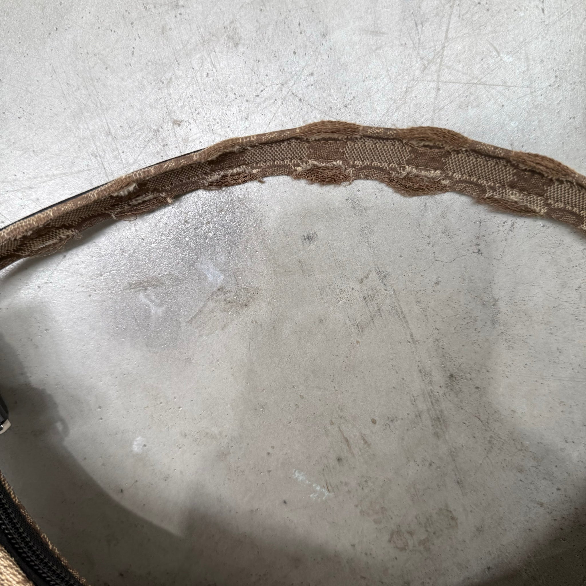 Gucci Brown GG Canvas Shoulder Bag Beige