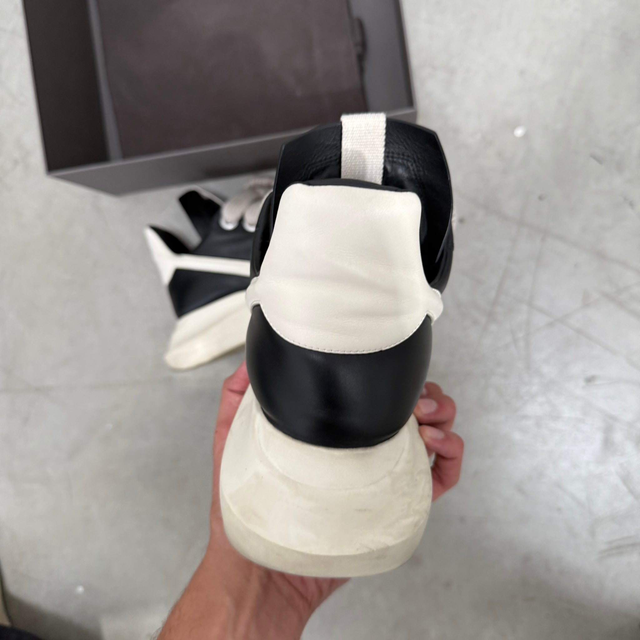 Rick Owens Geth Runner Black White EU44