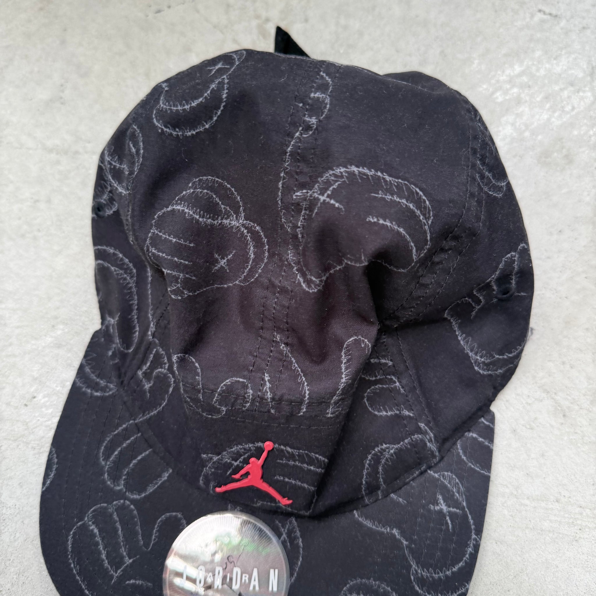 Kaws x Jordan 5-Panel Cap Black