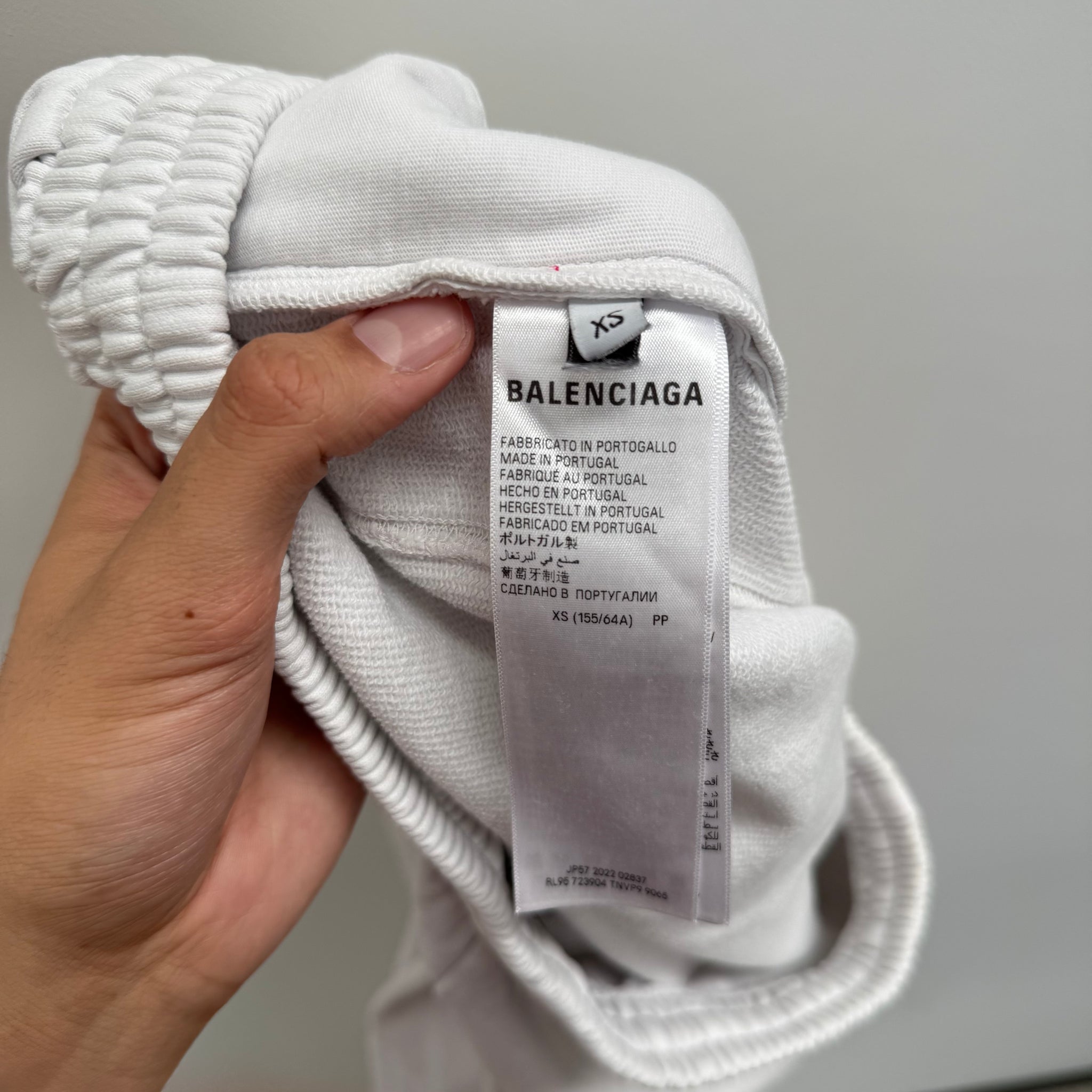 Balenciaga x Adidas Cotton White Sweatpants (fits S-M)