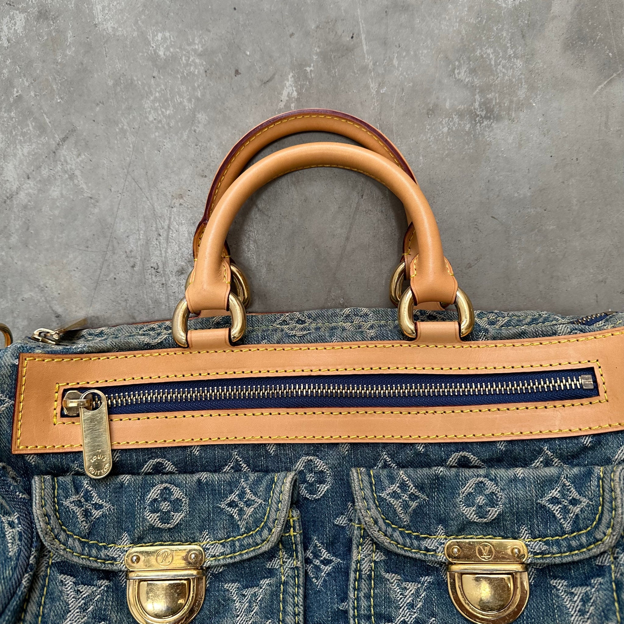 Louis Vuitton Monogram Denim Neo Speedy Blue