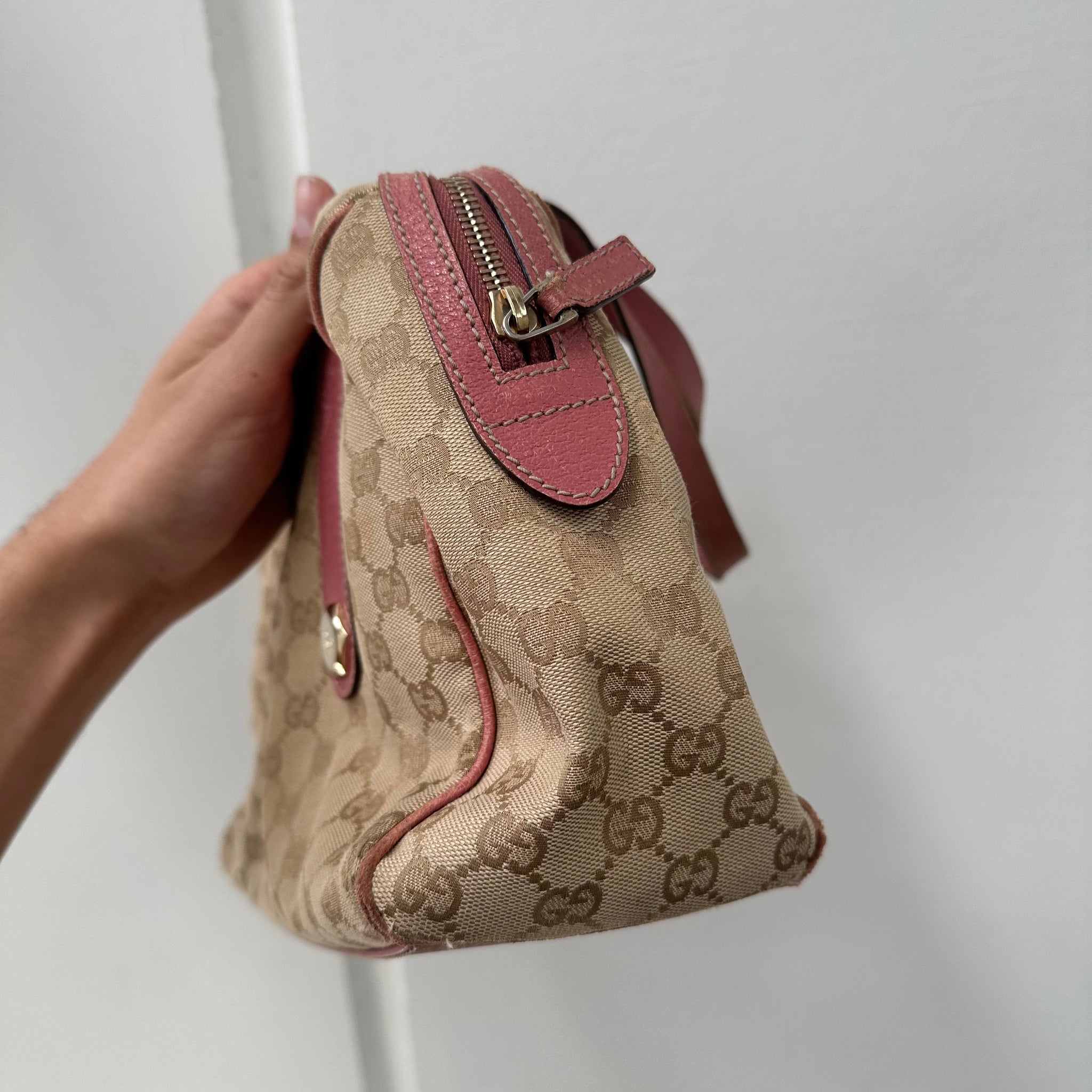 Gucci GG Print Charmy Handle Bag