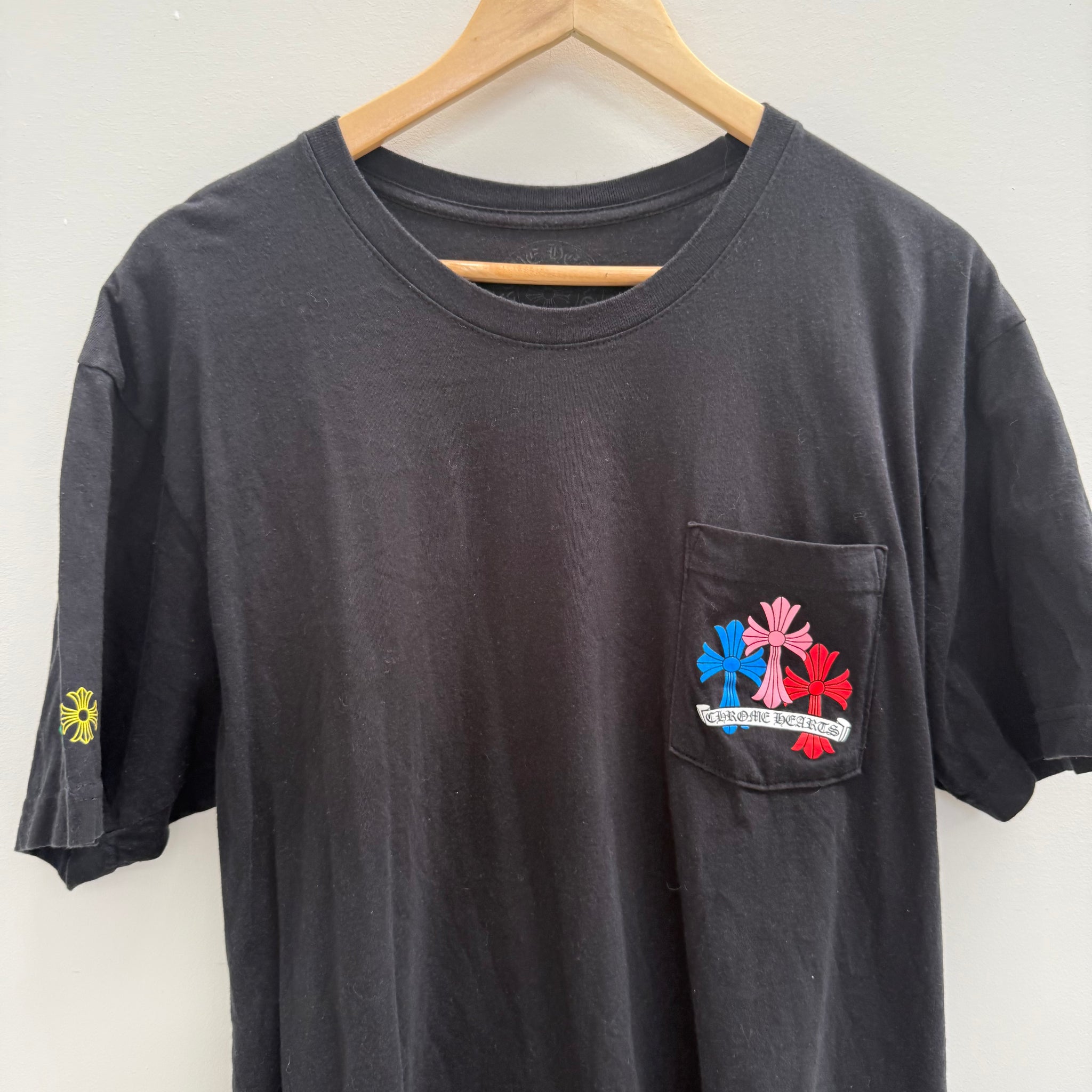 Chrome Hearts Multicolour Cross Print T-shirt (Size XL)