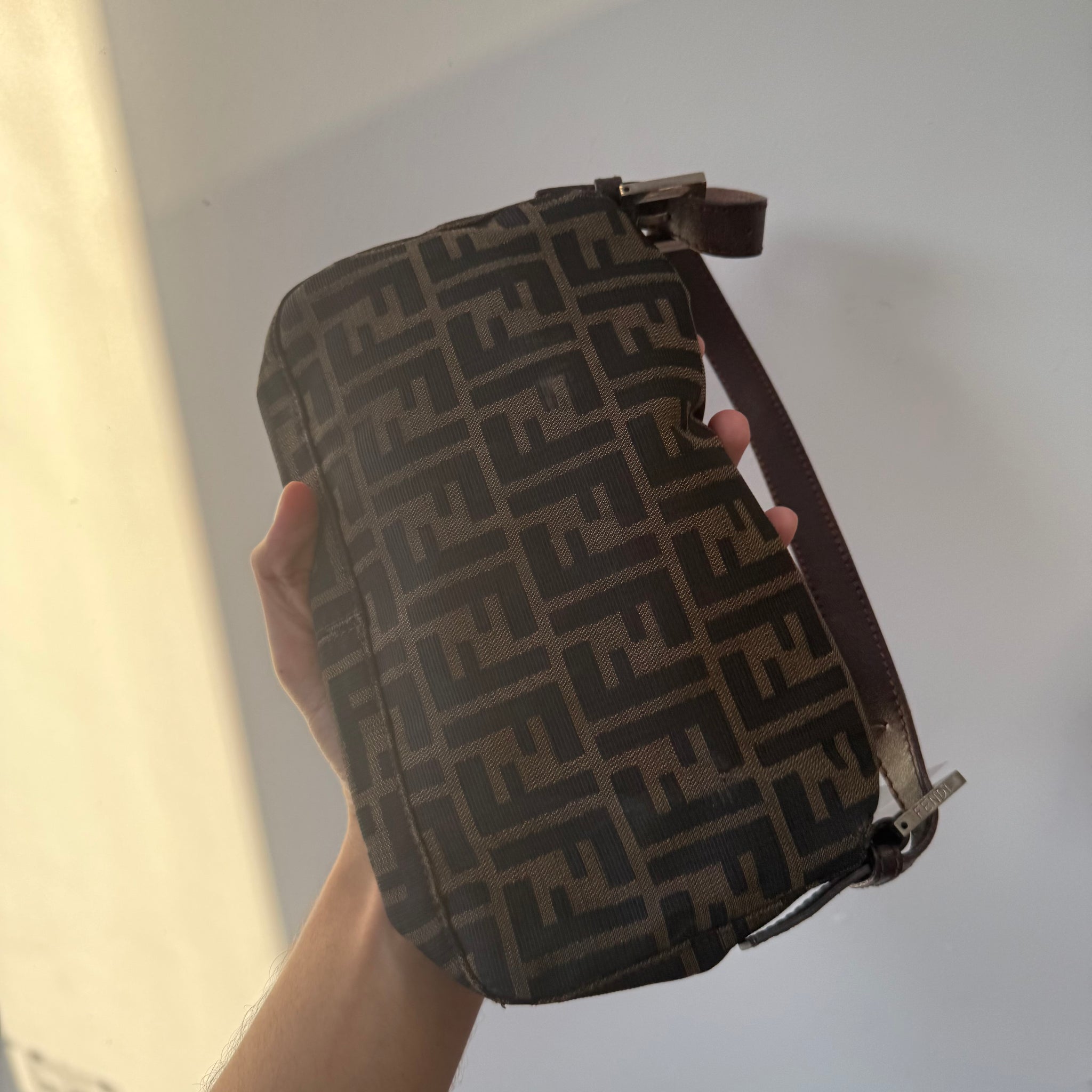 Fendi Zucca Print Baguette Bag