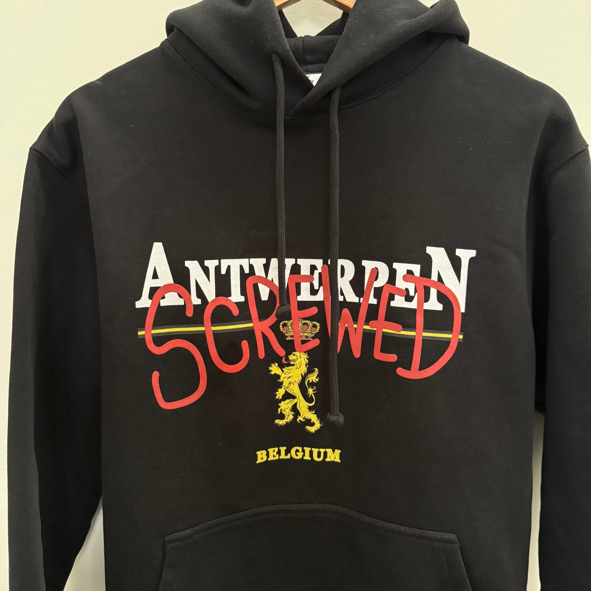 Vetements Antwerp Screwed Popover Hoodie (Size XS)