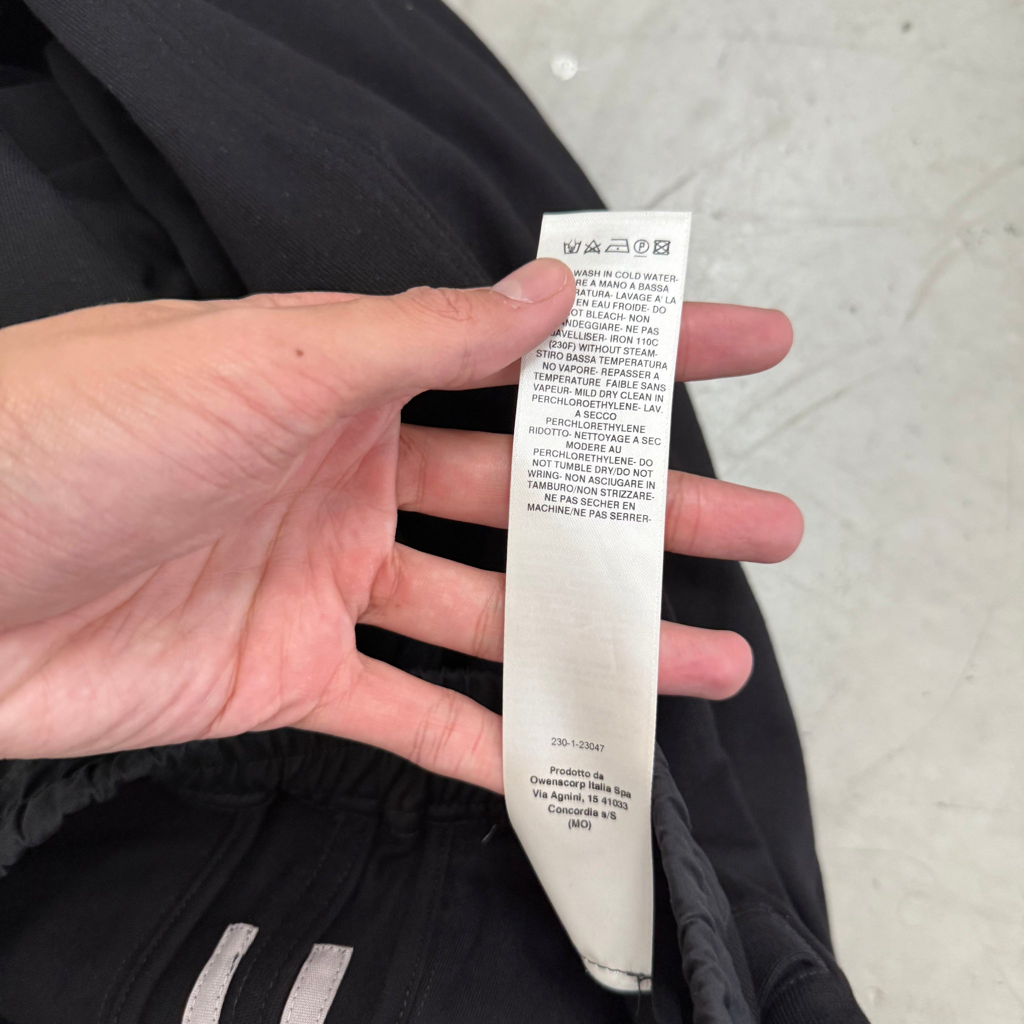 Rick Owens FW23 Drawstring Cotton Pants (IT48)