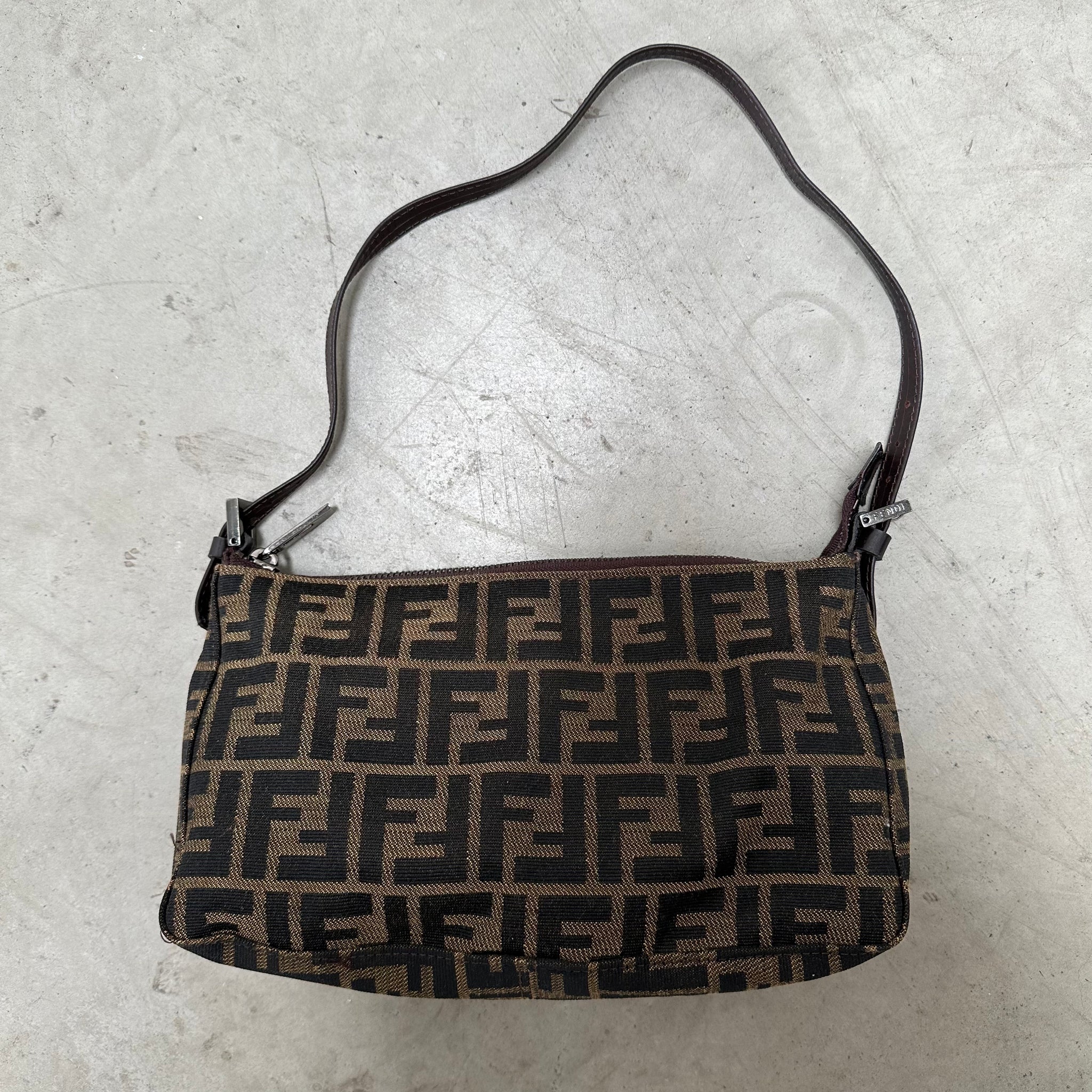 Fendi Pochette Shoulder Bag Canvas