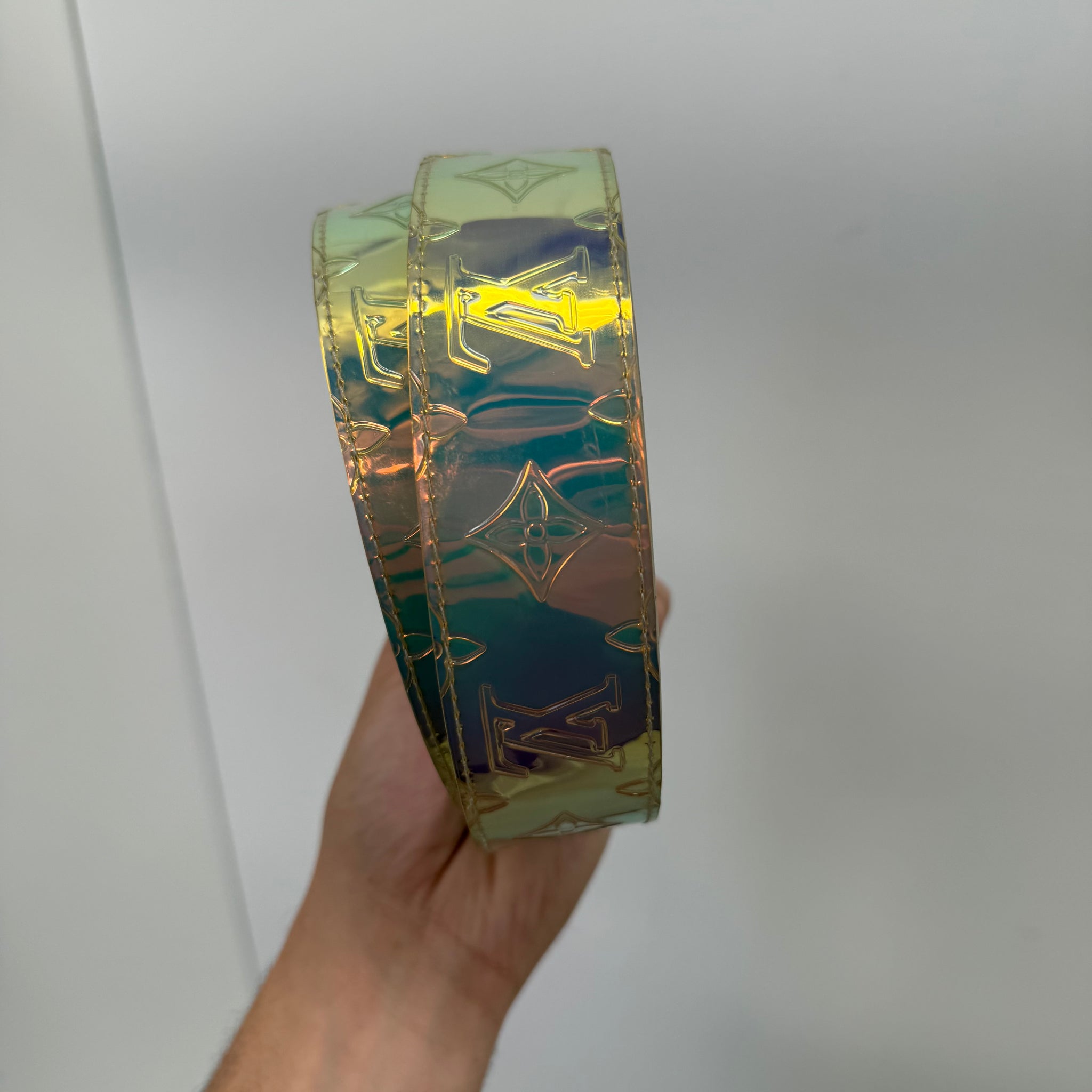 Louis Vuitton by Virgil Abloh Prism Ceinture Belt (Size 95)