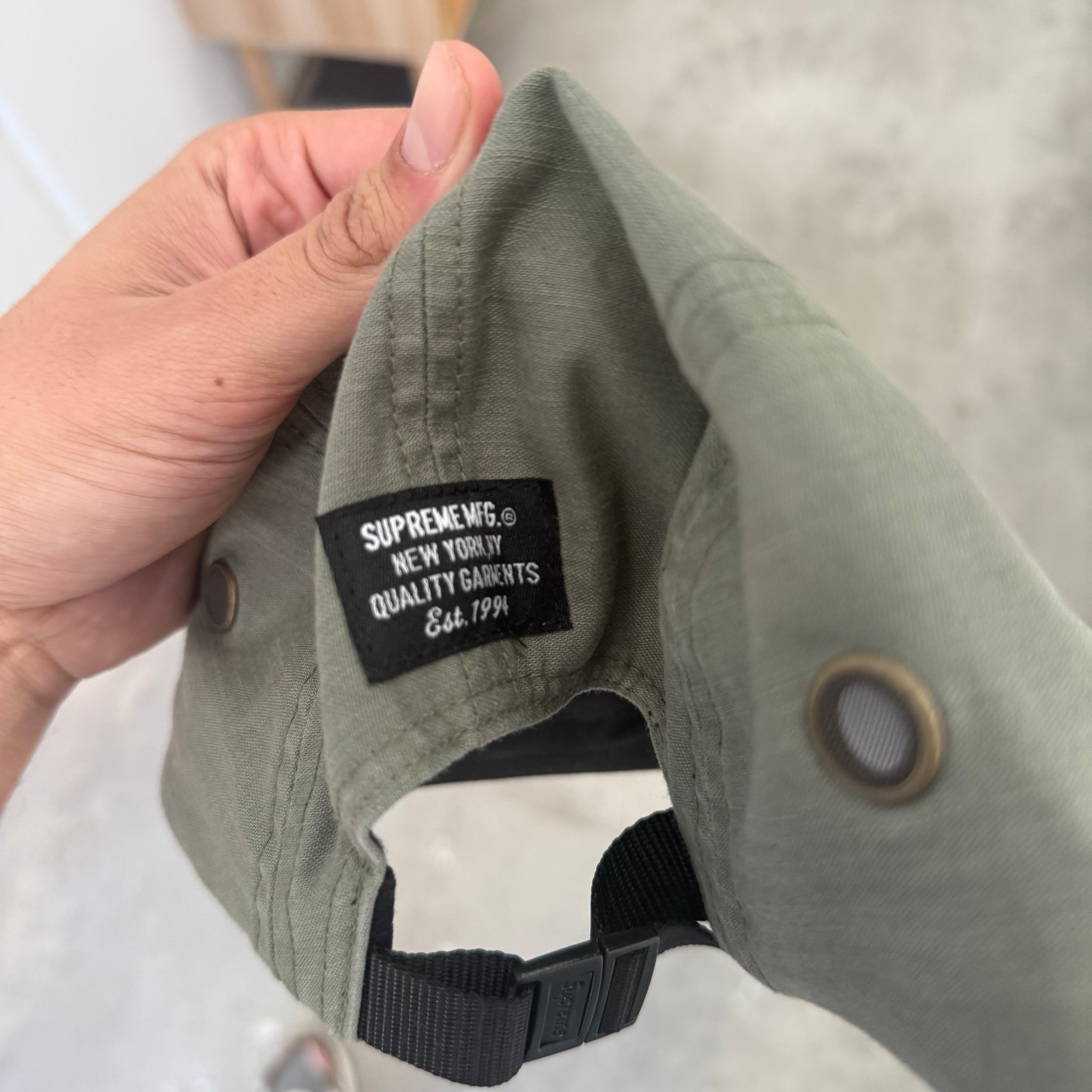 Supreme Olive Camp Cap