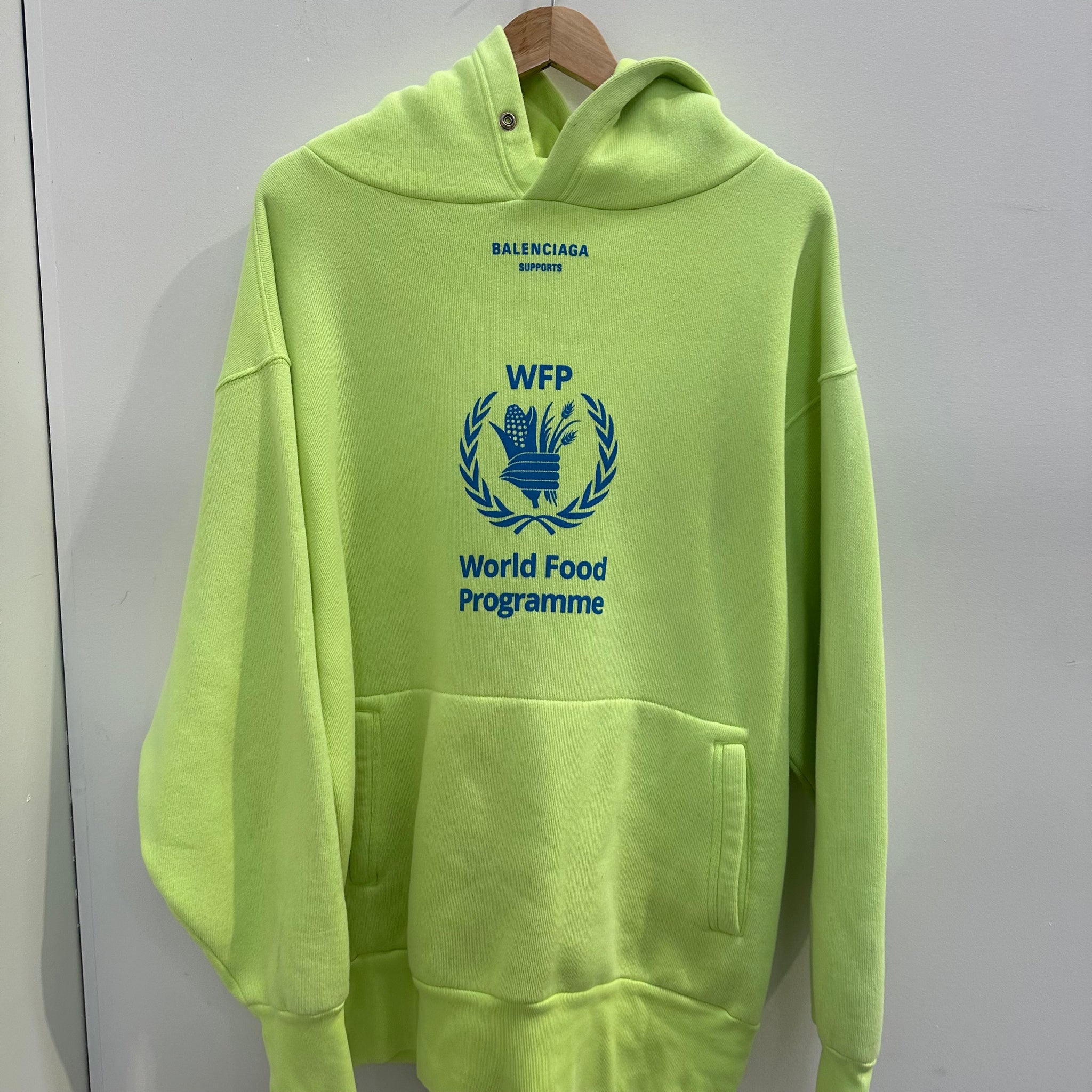Fit Hoodie Balenciaga Lime Green Hoodie Balenciaga World Food