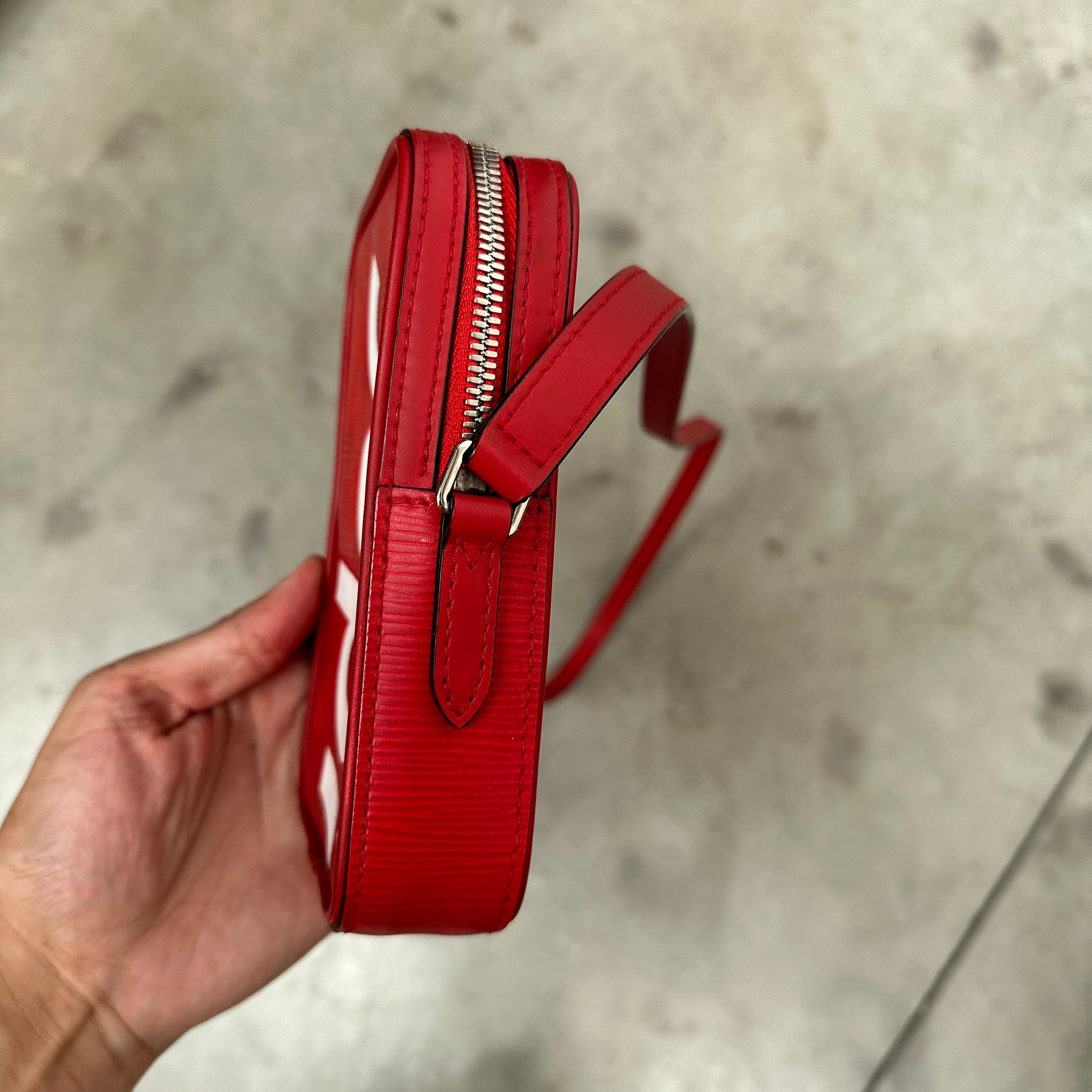 Louis Vuitton x Supreme Danube Bag Epi PPM Red