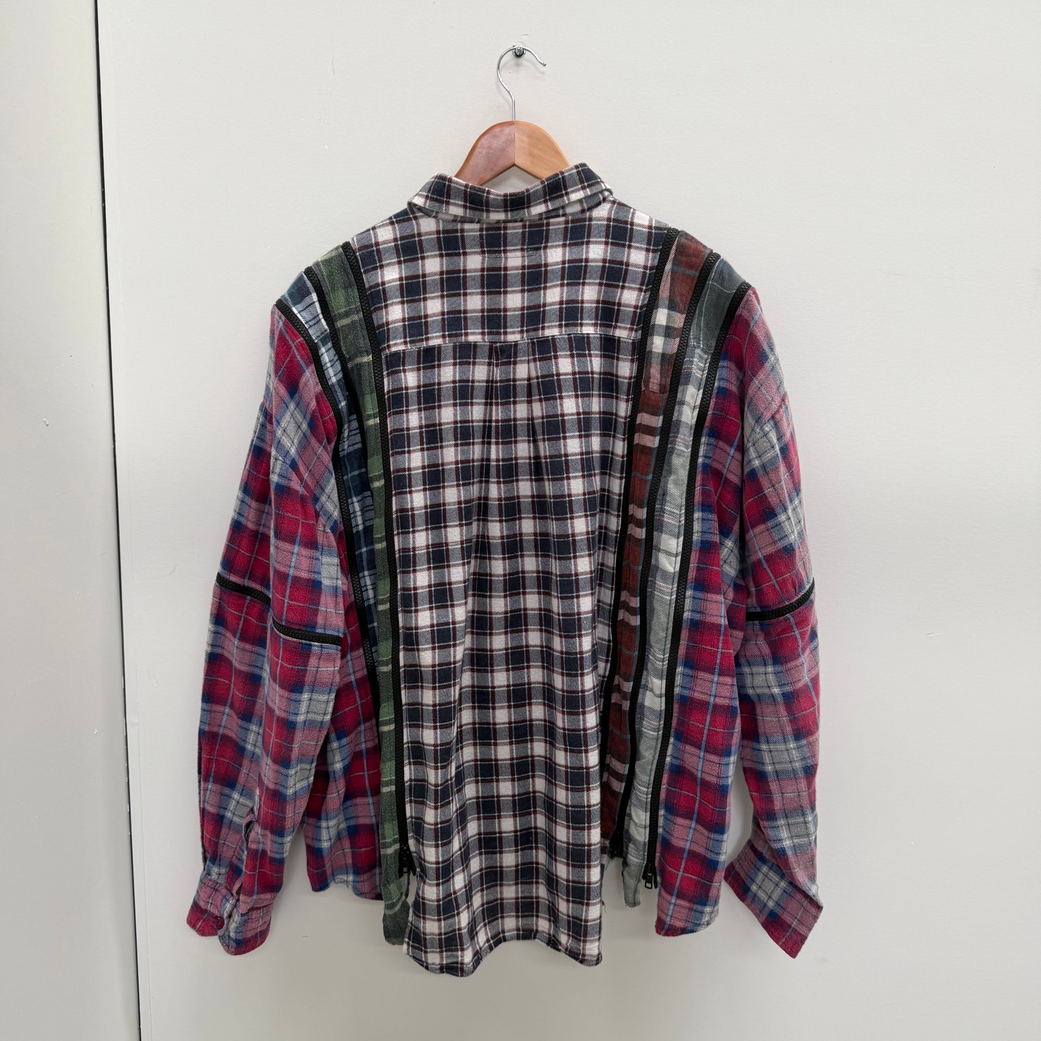 Needles Reconstructed Rebuild Boxy Flannel Shirt (fits L-XL)
