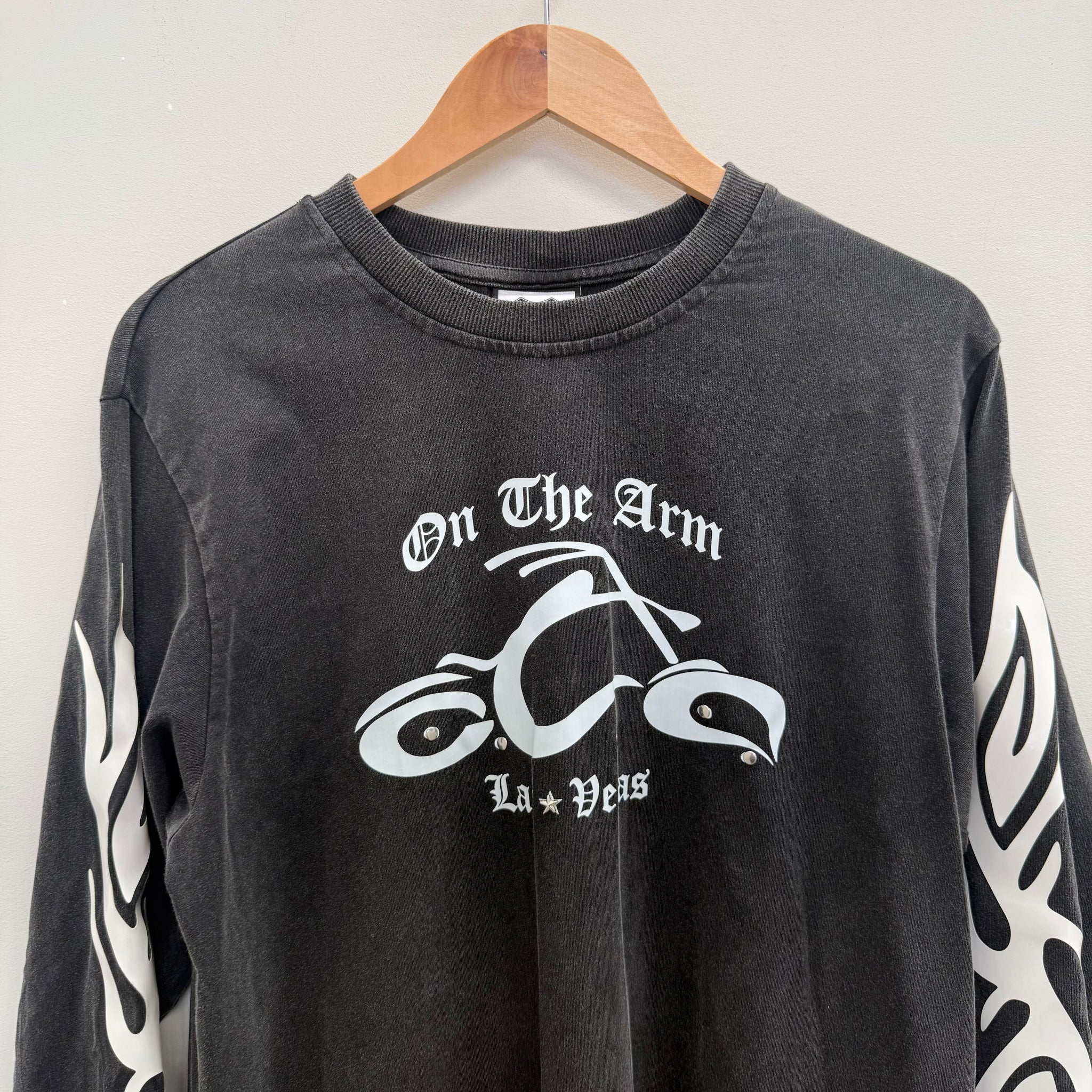 On The Arm Motorcycle L/S T Shirt Black (Size M)