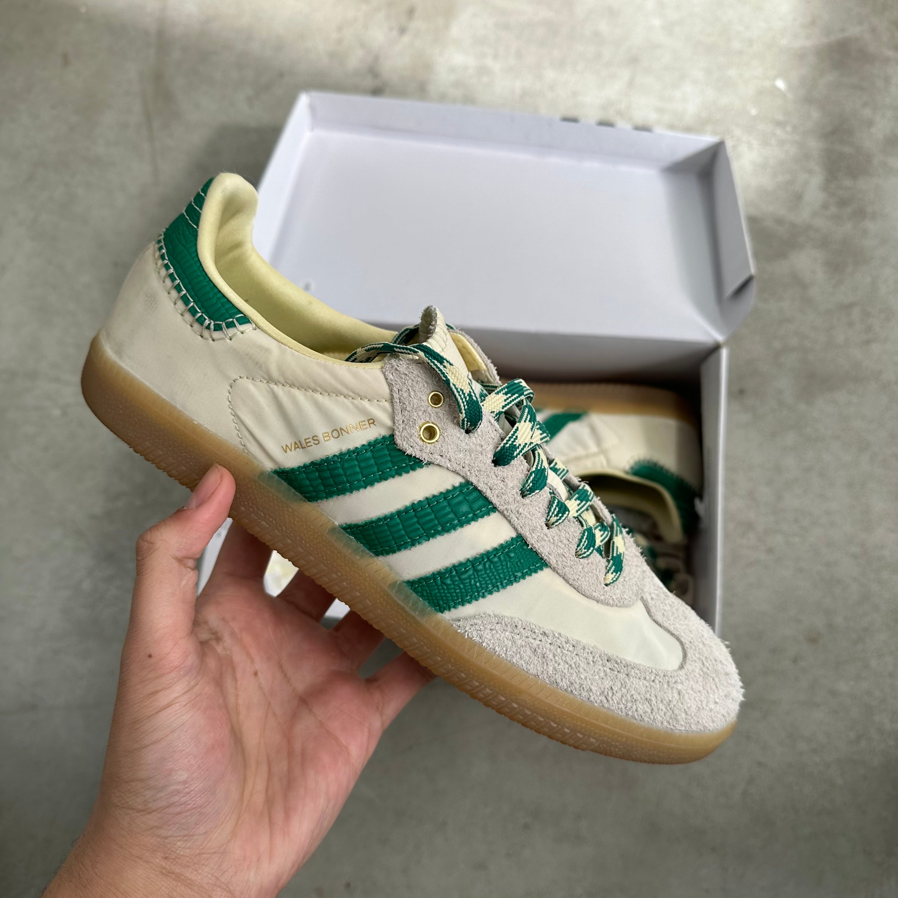 Adidas Samba Wales Bonner Cream Green US9 – Curated by Charbel