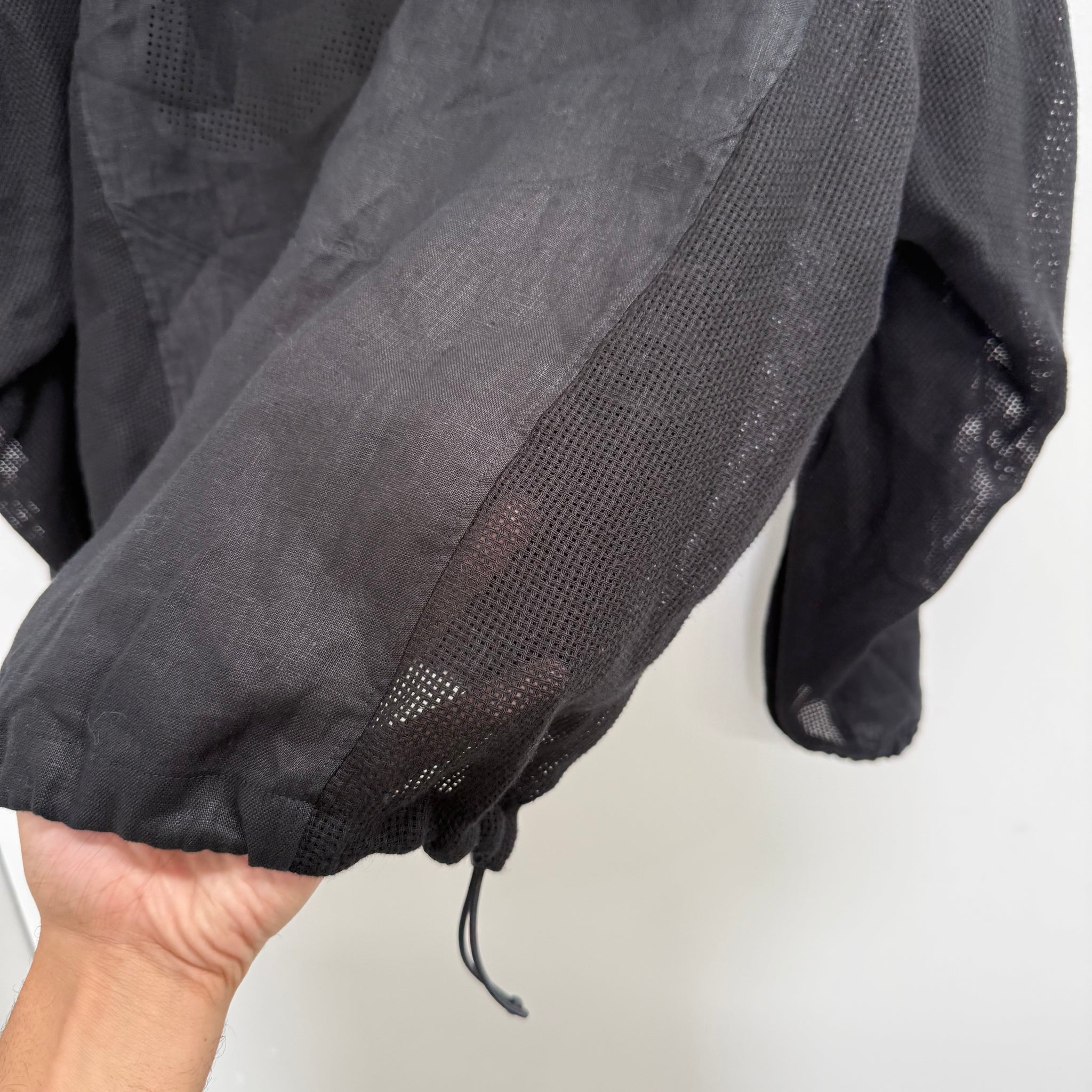 Nike Stussy Nylon Linen Shell Jacket Black (Size M)
