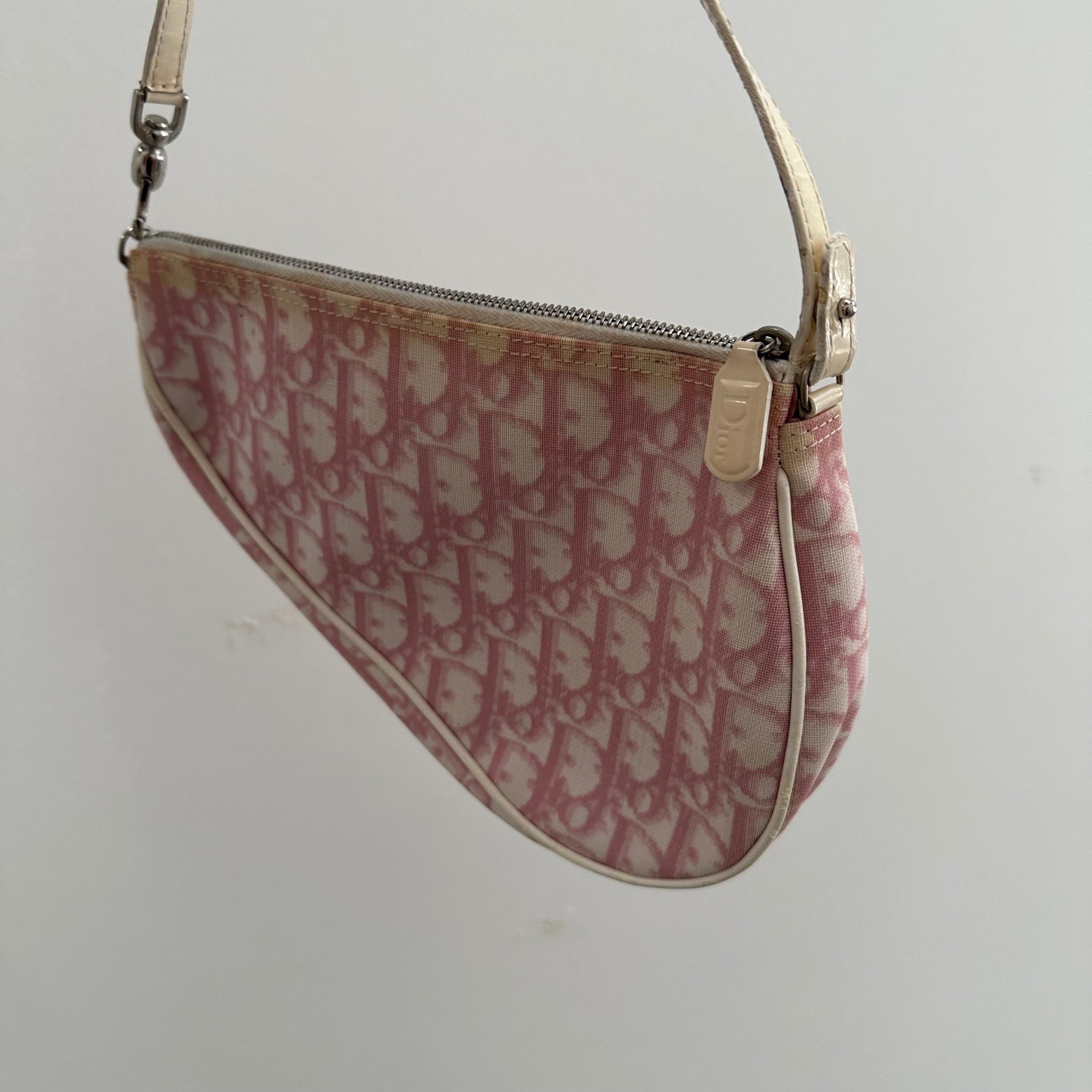 Dior Pink Trotter Saddle Bag