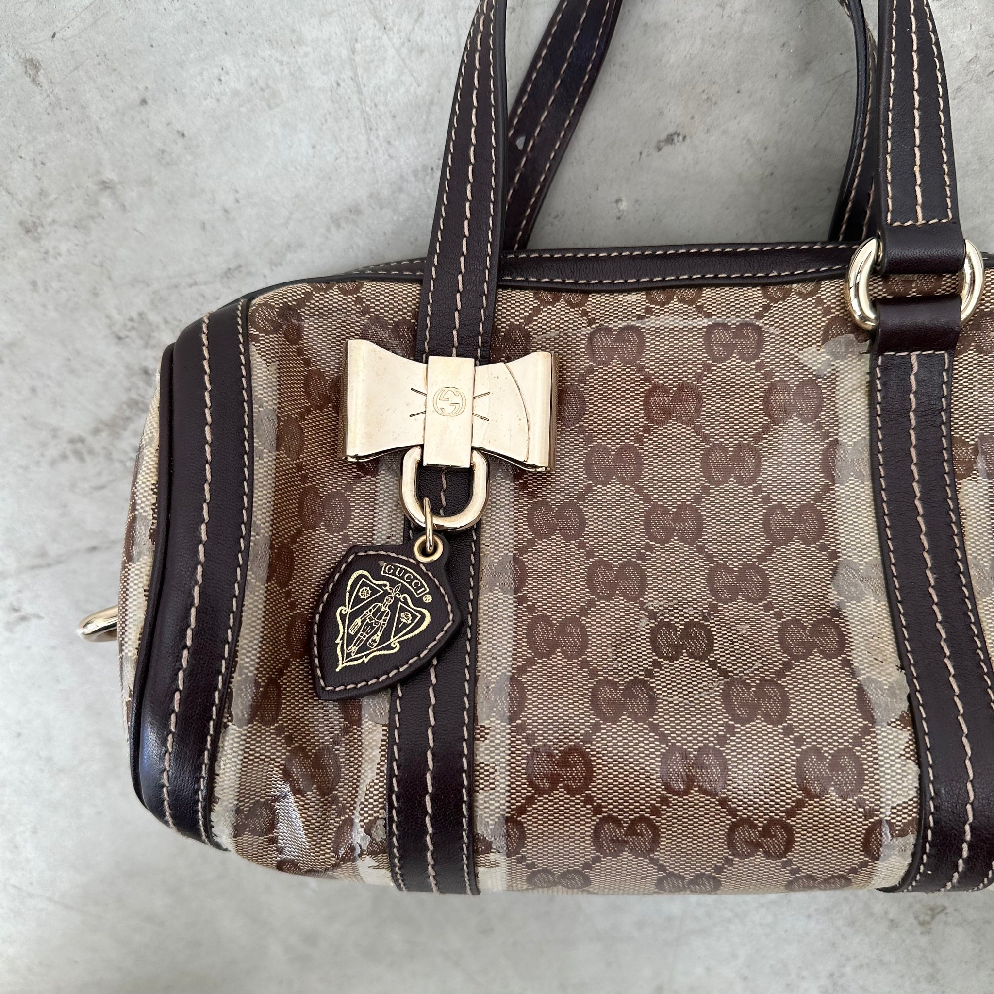 Gucci GG Crystal Beige Hand Bag