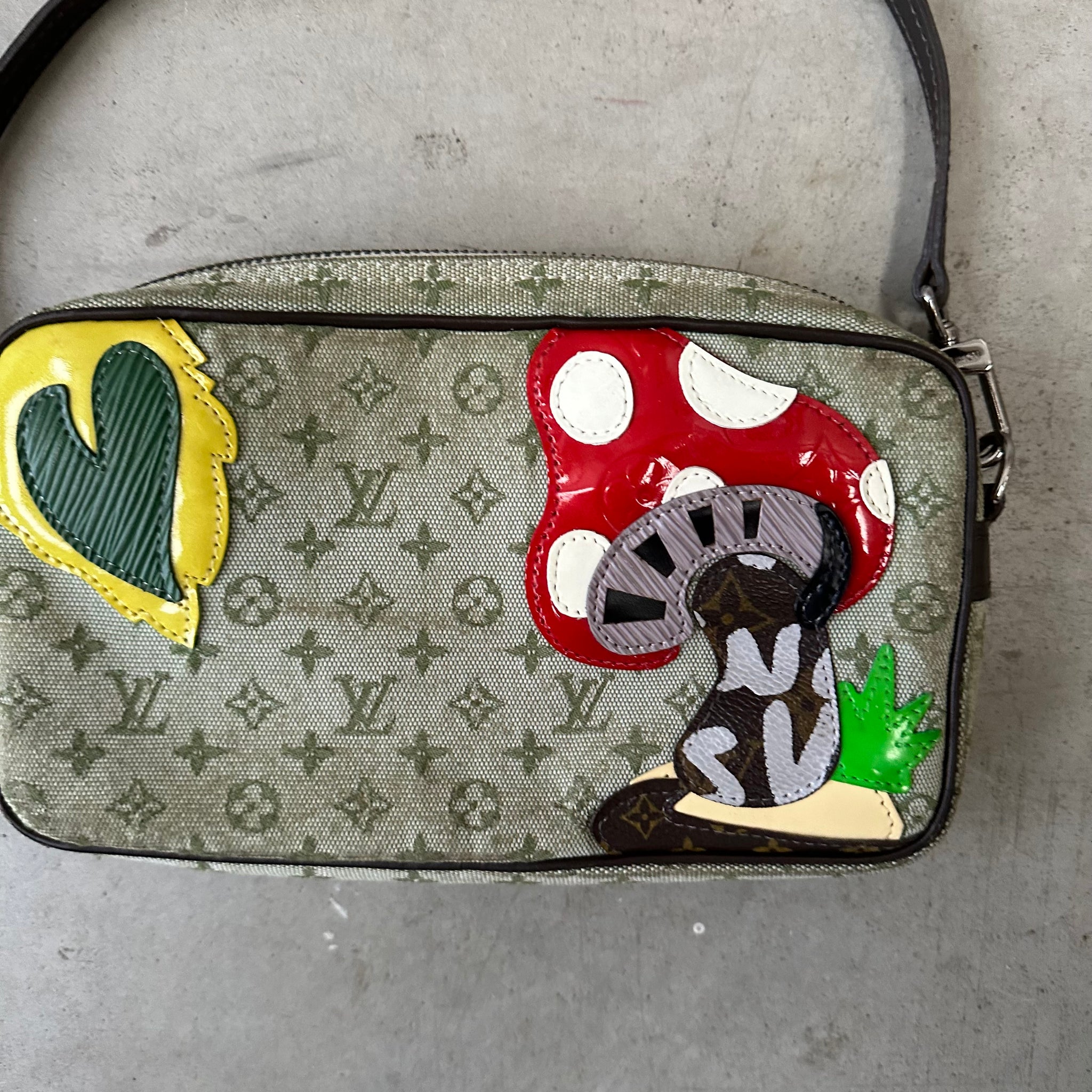 Louis Vuitton Green Conde De Fees Mushroom Shoulder Bag (2002)