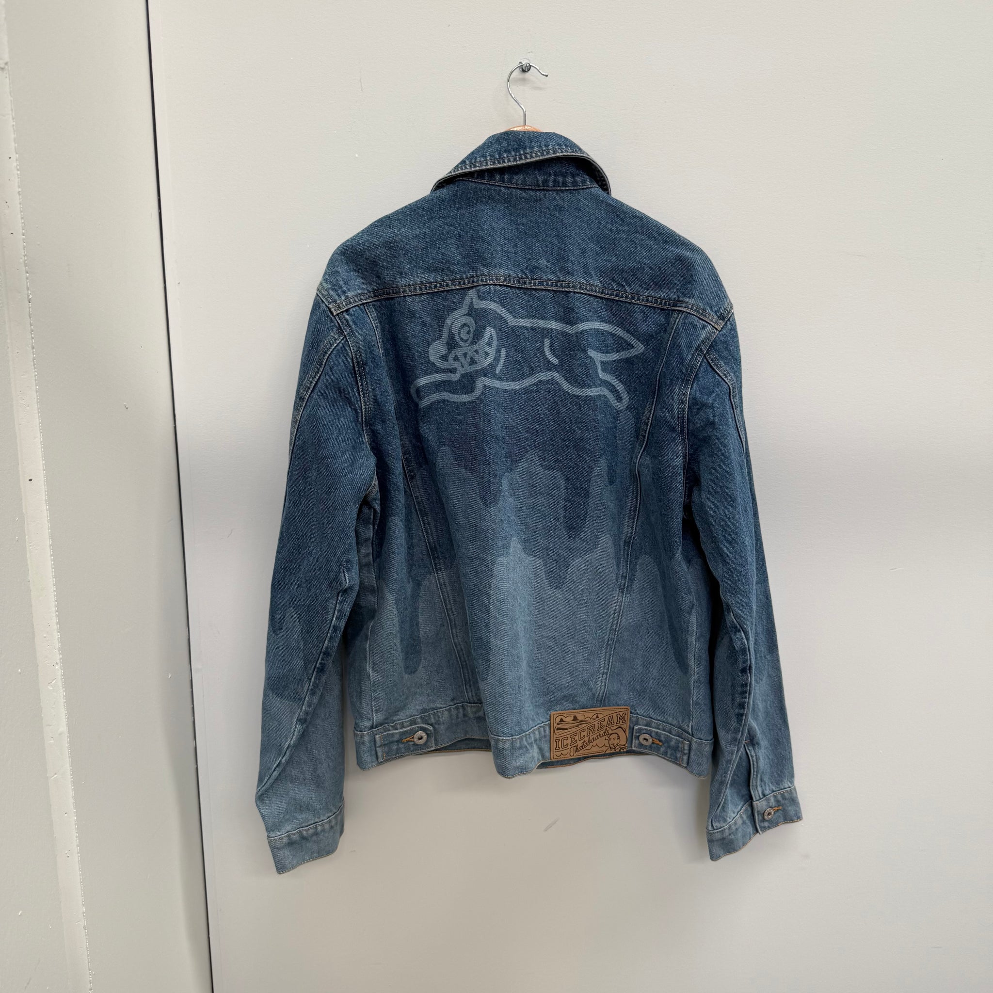 Billionaire Boys Club Drip Trucker Denim Jacket Blue (Size XL)