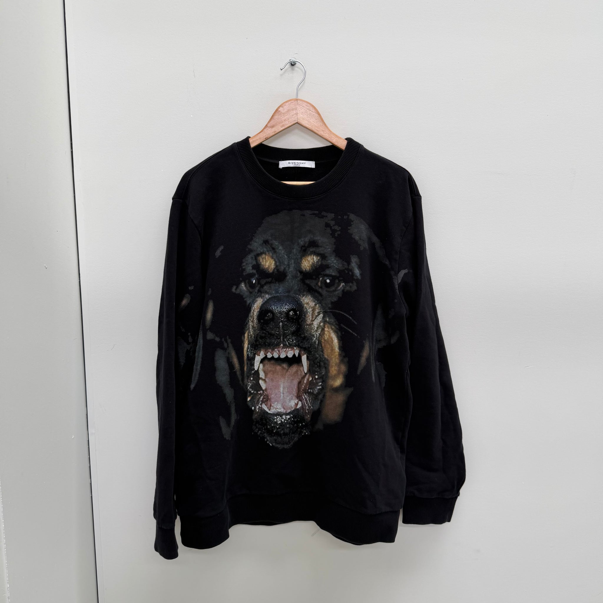 Givenchy Rottweiler Print Black Crewneck (Size XL)
