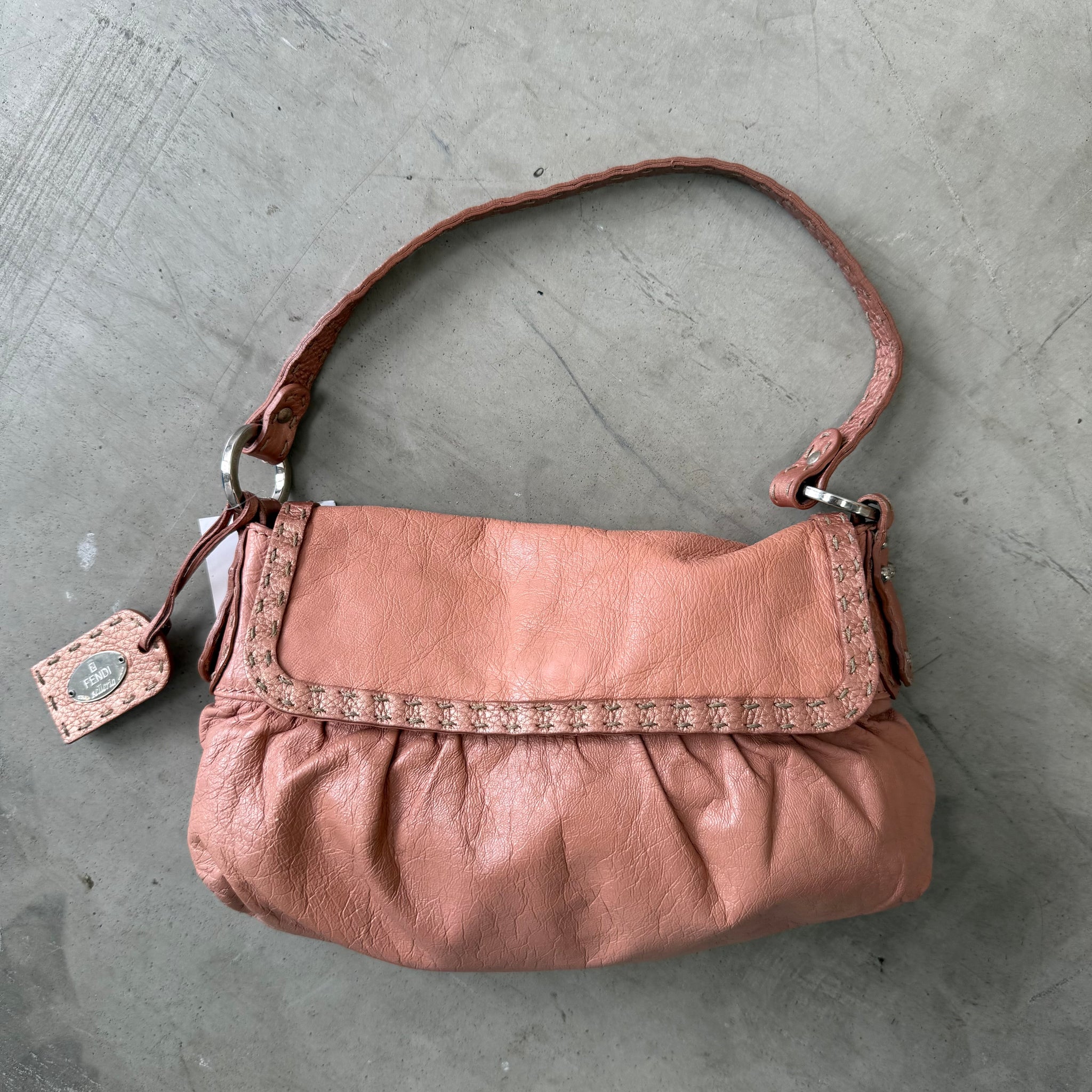 Fendi Celeria Shoulder Bag Pink