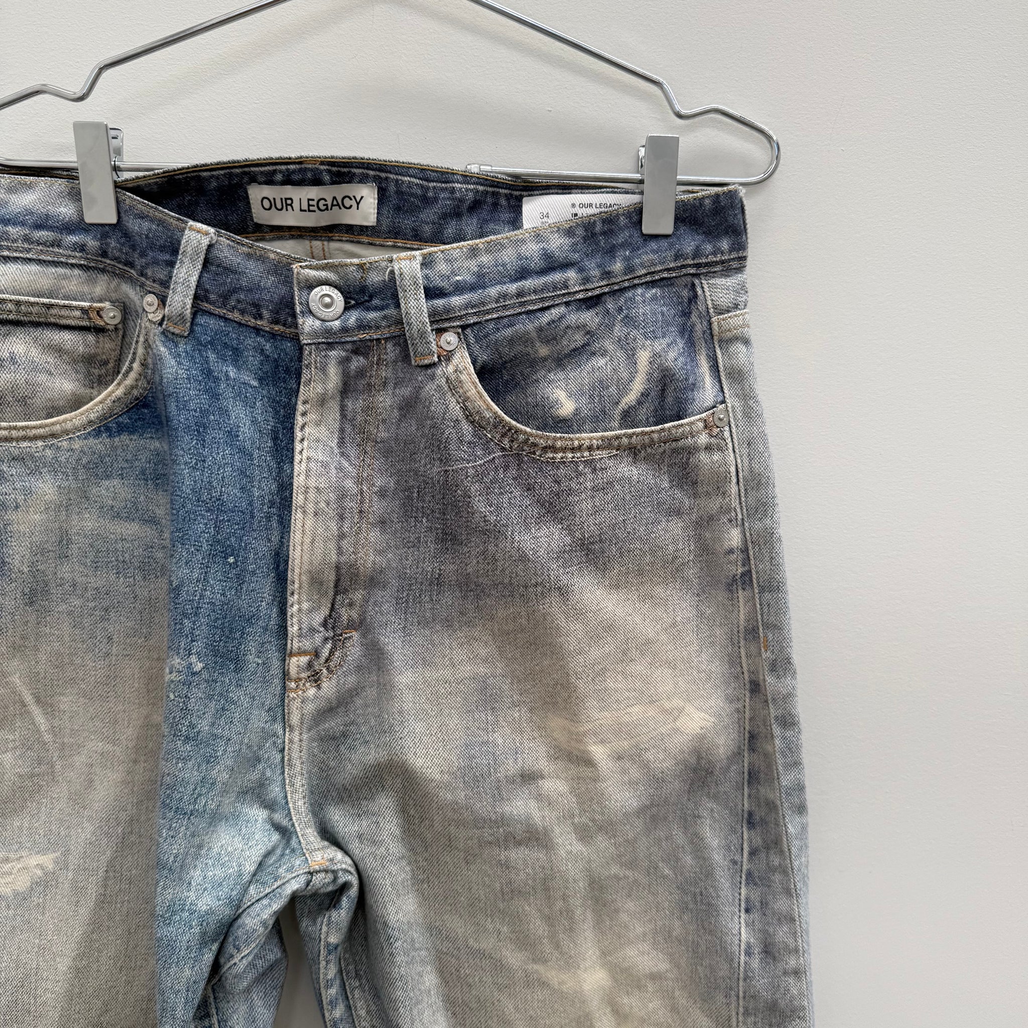 Our Legacy Digital Print Distressed Jeans (Size 34)