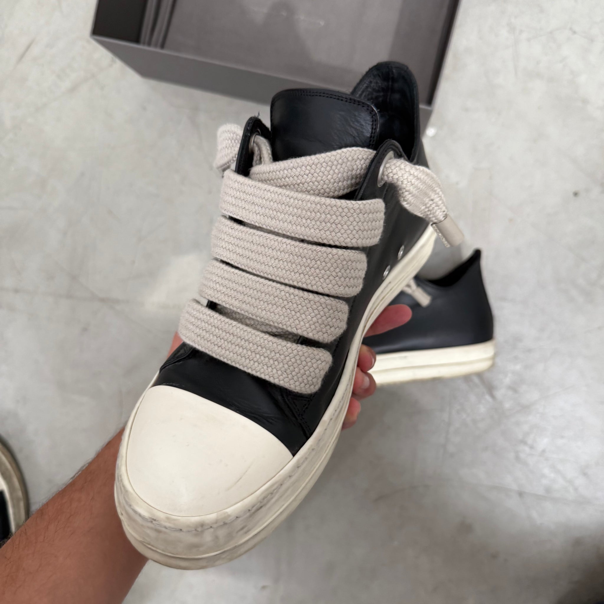 Rick Owens Jumbo Lace Ramone Low EU44