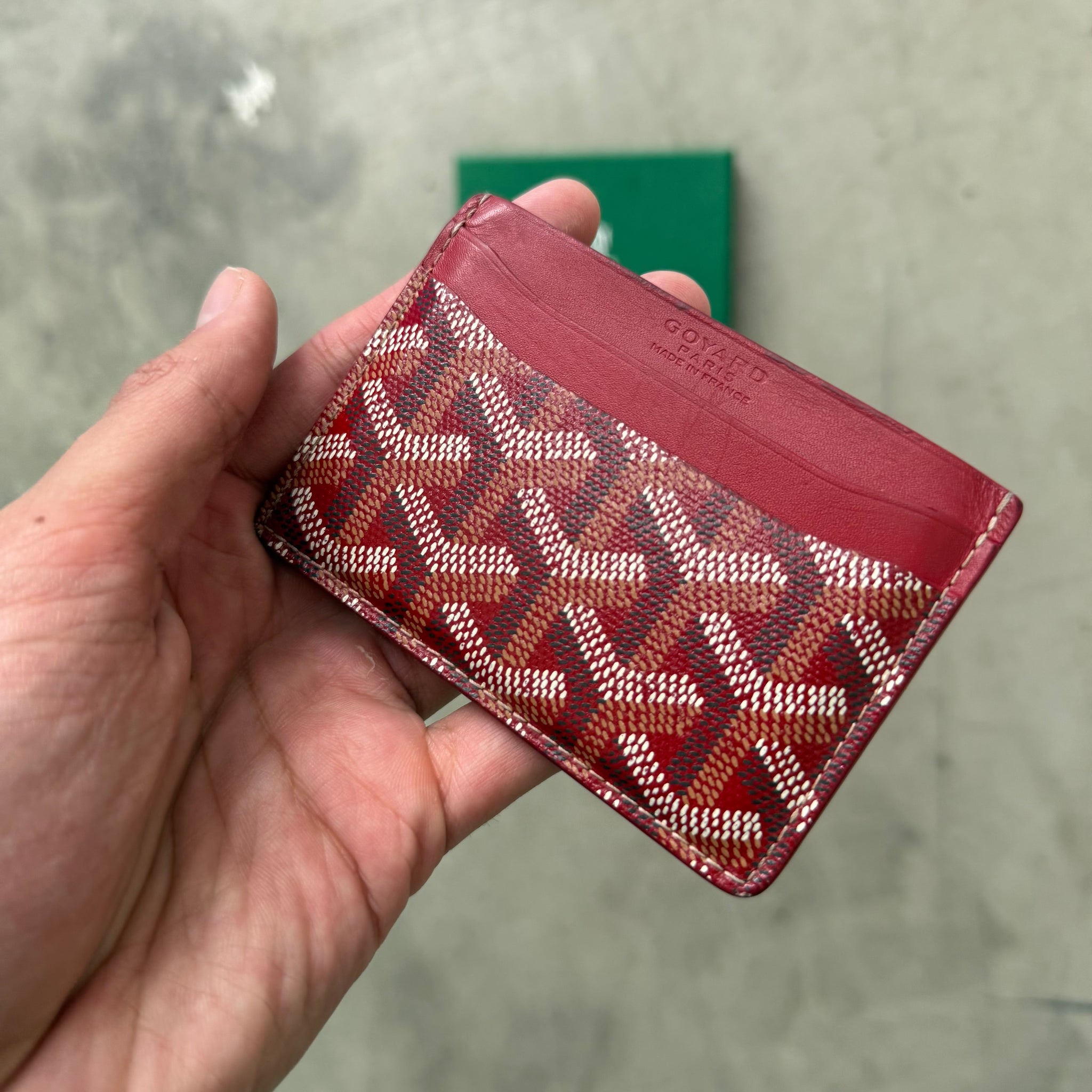 Goyard Saint Sulpice Red Card Holder