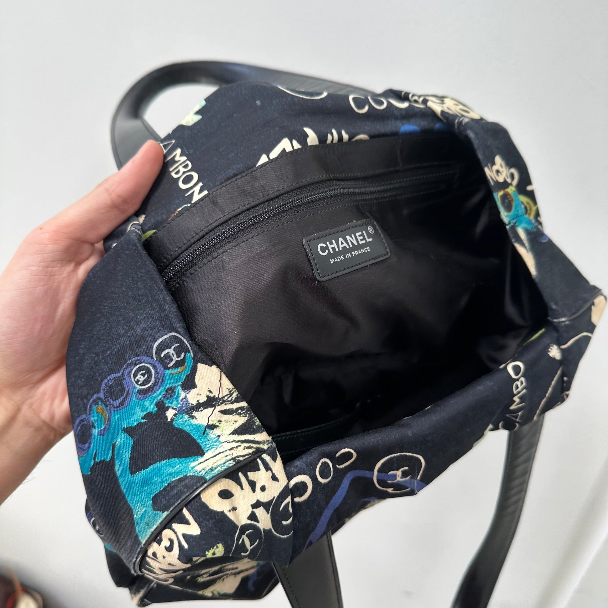 Chanel Travel PM Hawaii Tote Bag Black
