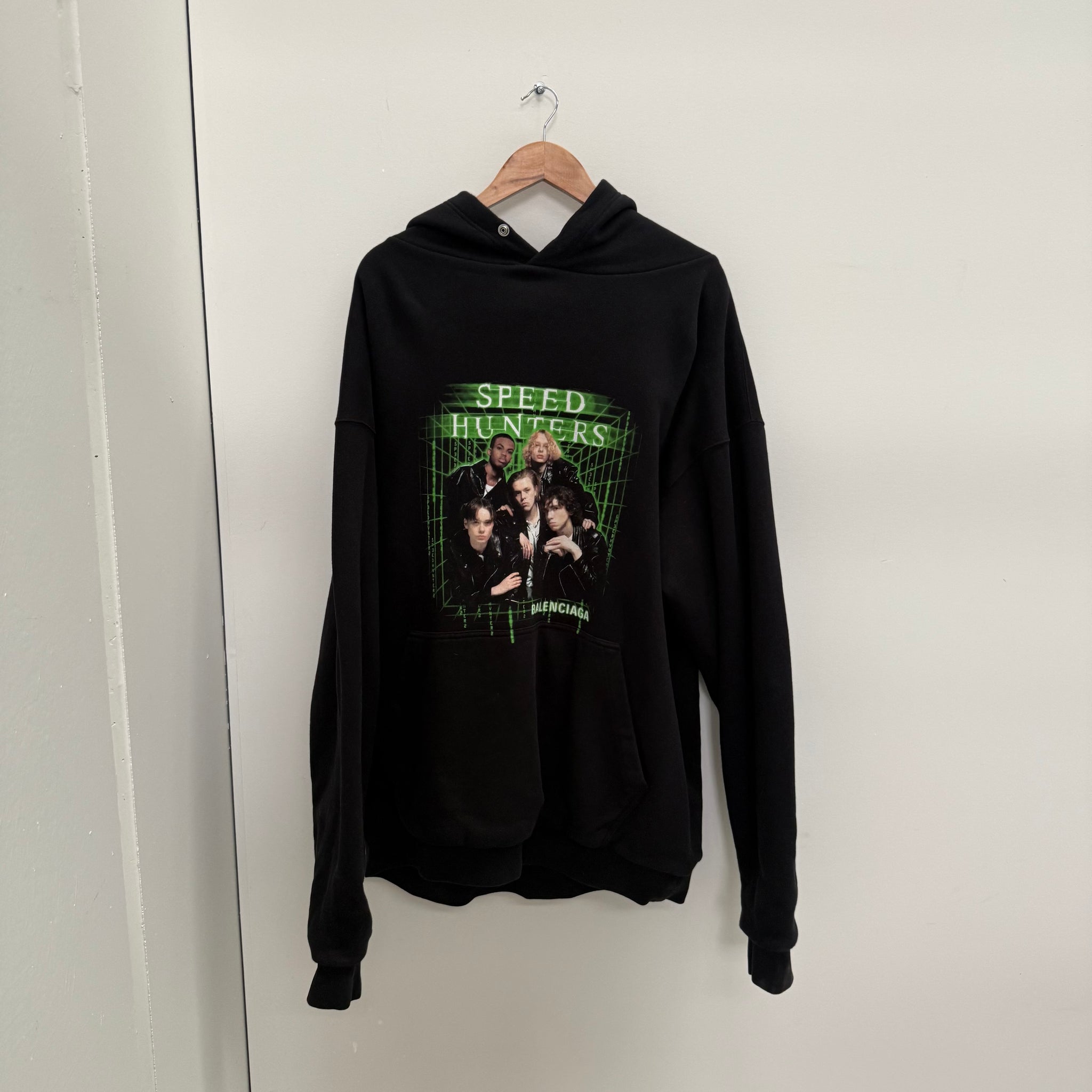 Balenciaga Speed Hunters Oversized F/W 18 Black Hoodie (fits L-XL)