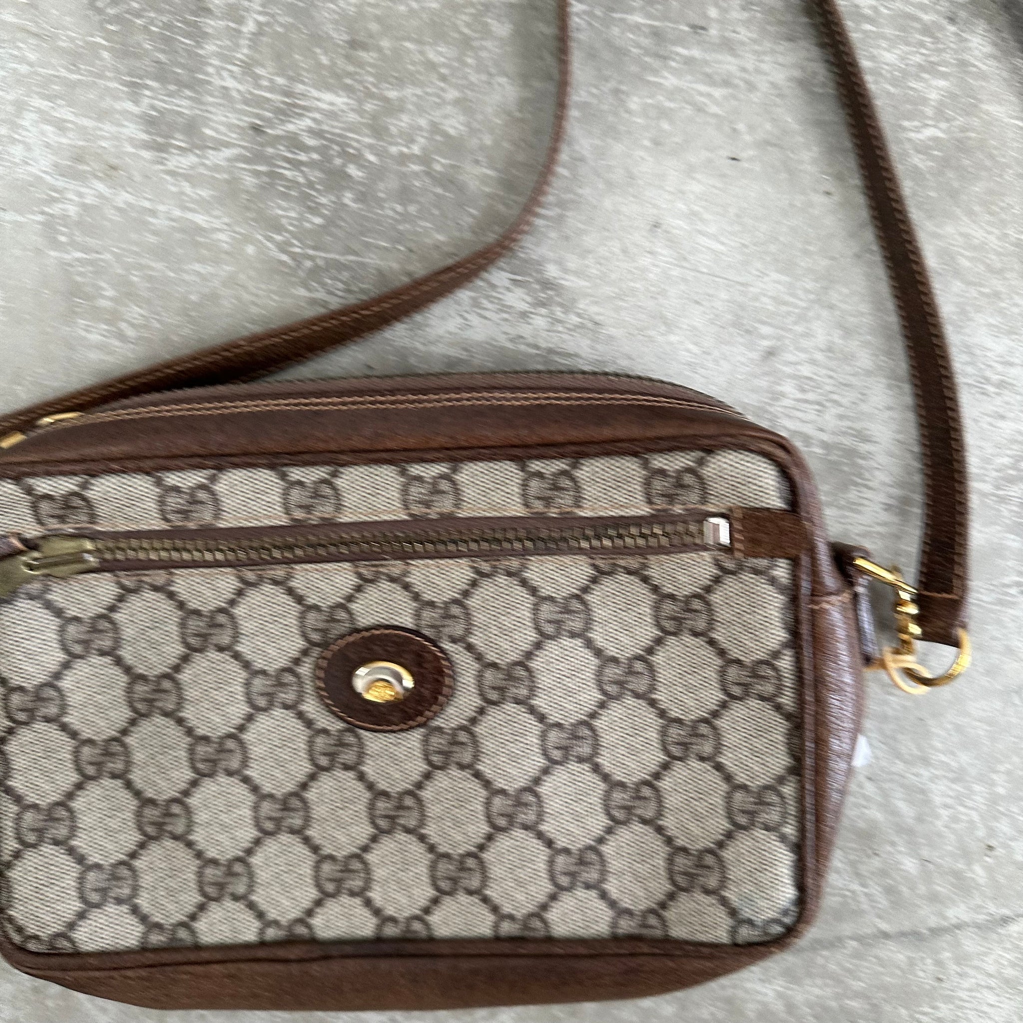 Gucci GG Monogram PVC Supreme Shoulder Bag