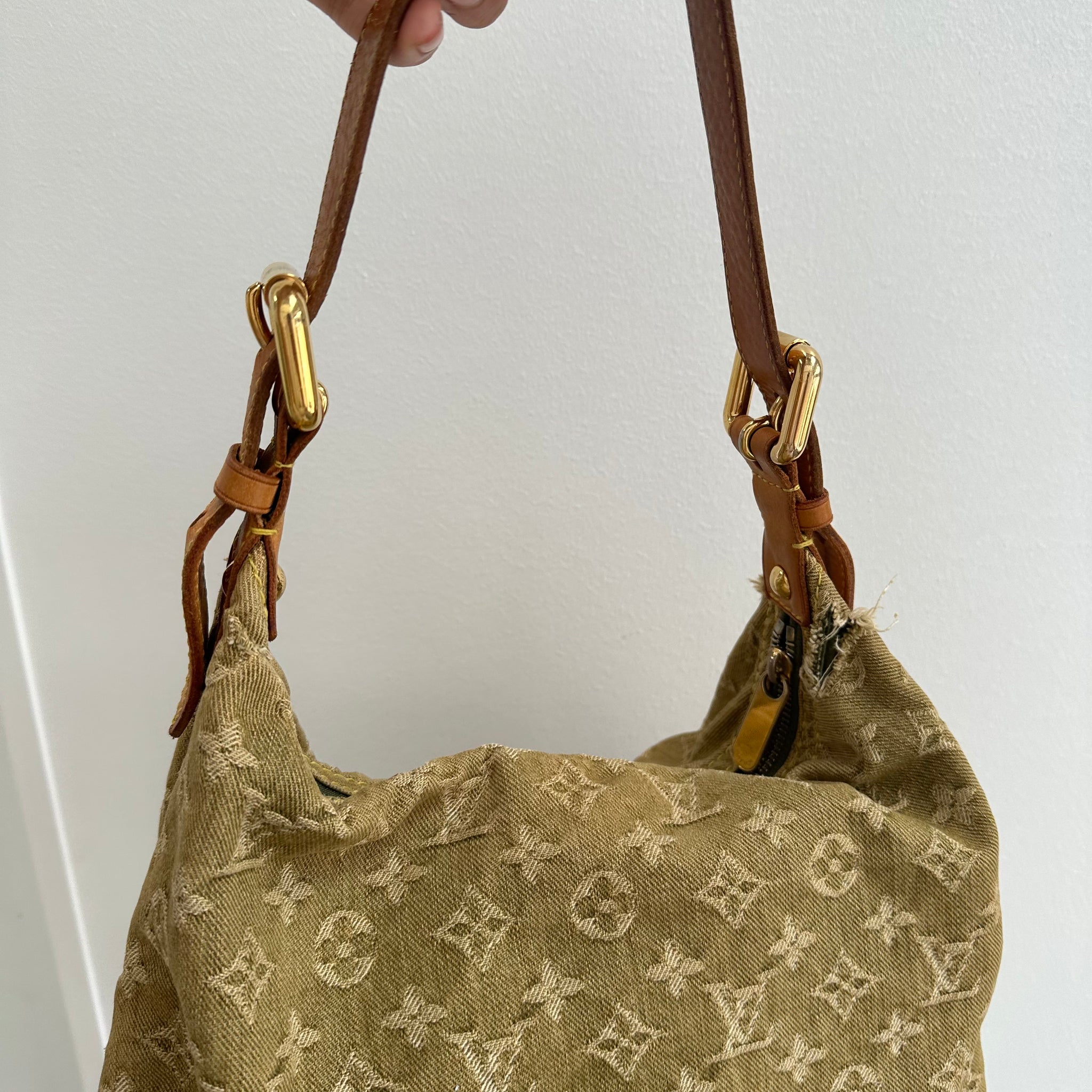 Louis Vuitton Denim Baggy GM Lichen Green